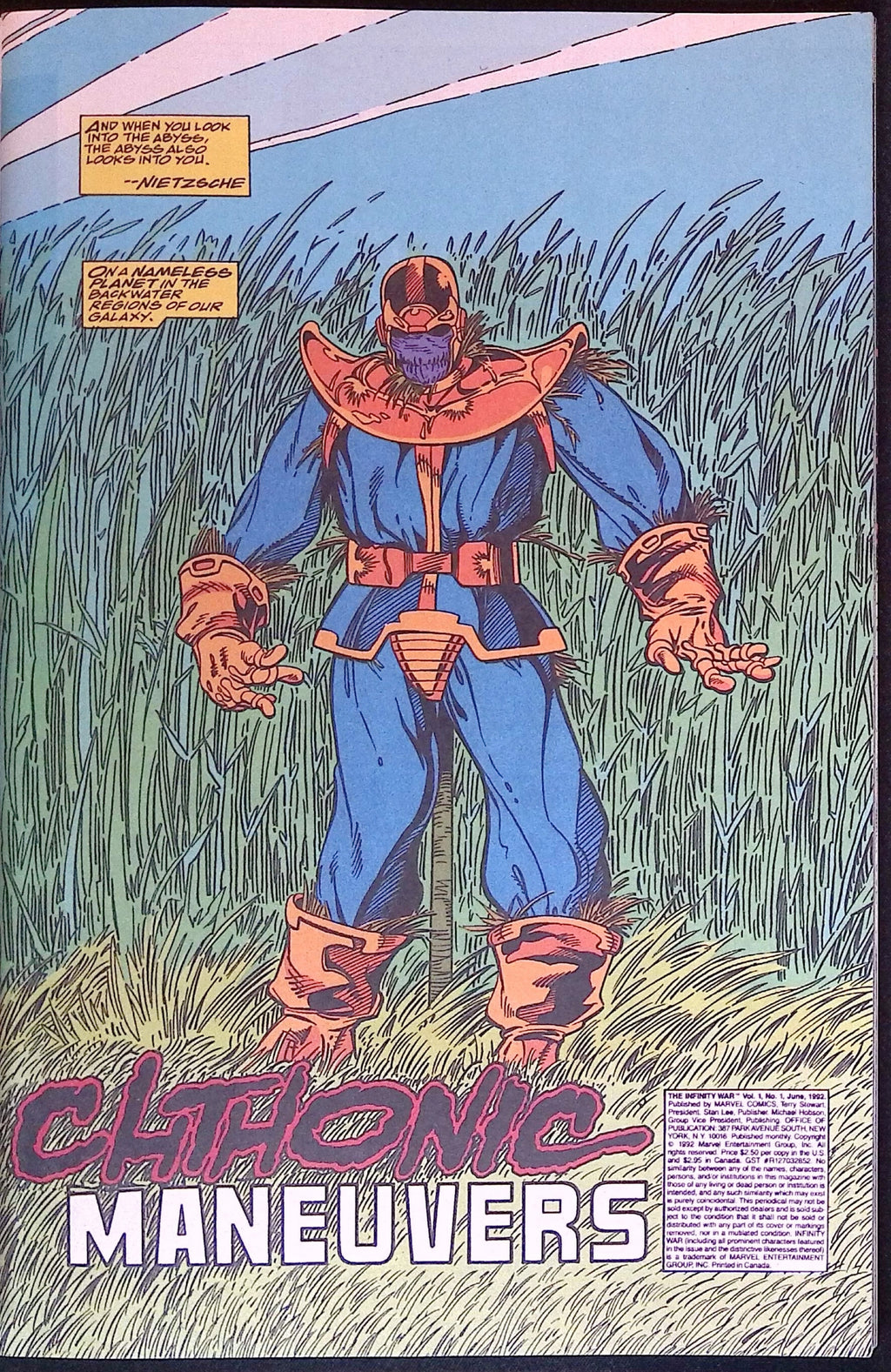 The Infinity War # 1 1992 NM