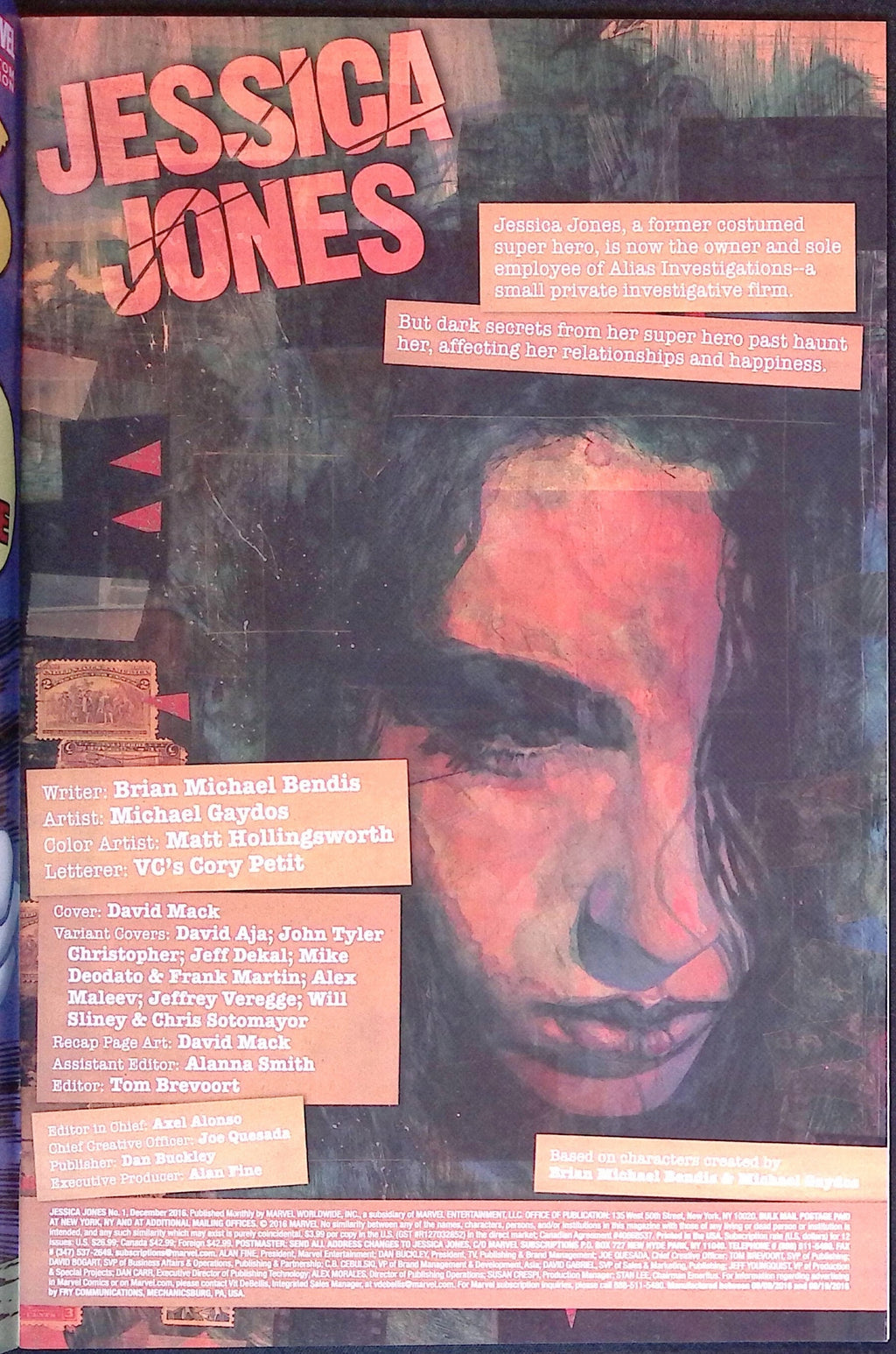 Jessica Jones # 1 2016 NM