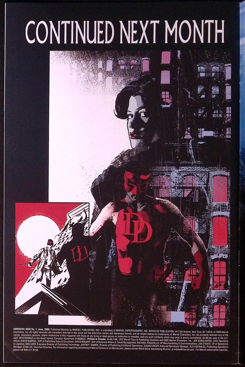 Daredevil Noir # 1 2009 VF/NM