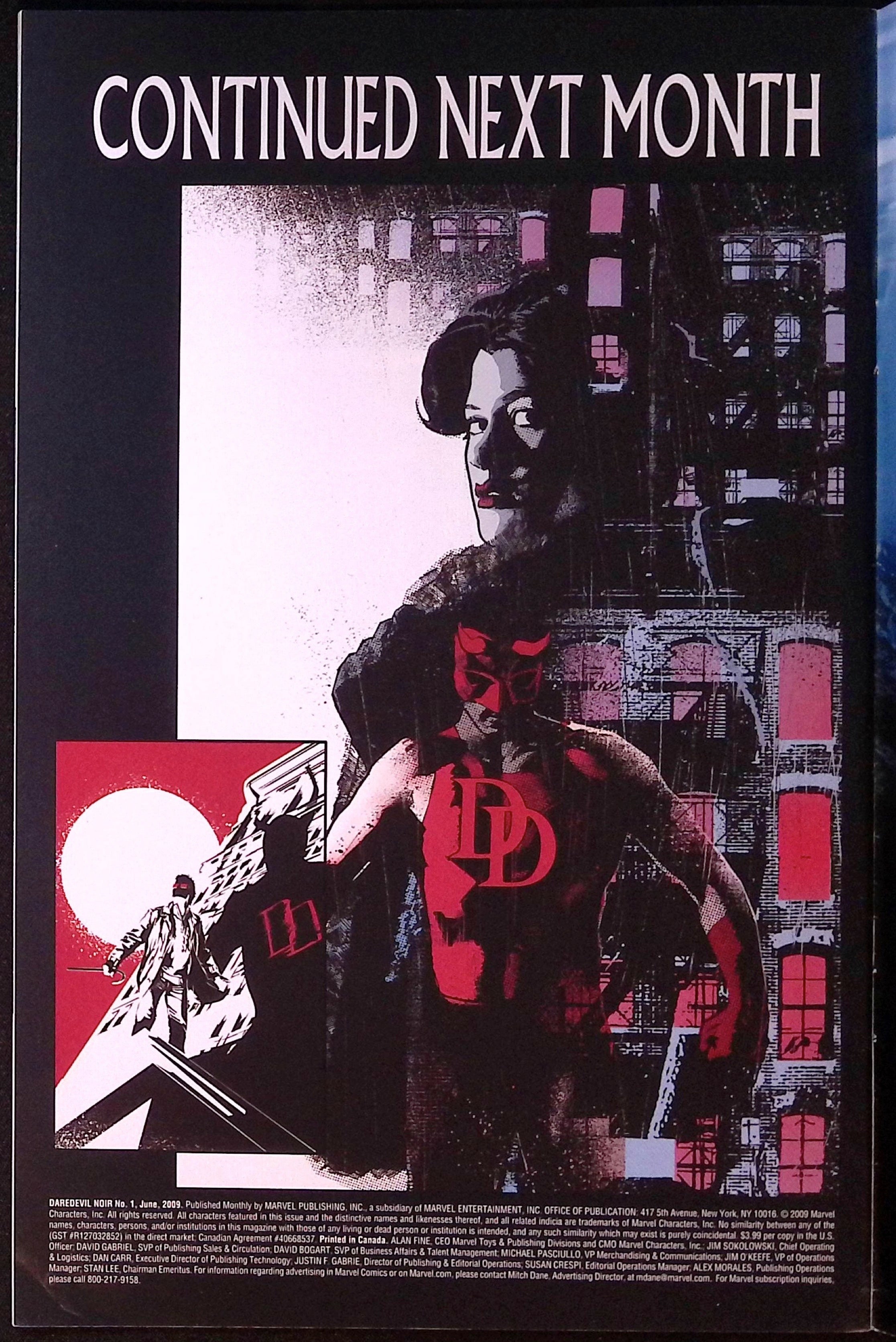 Daredevil Noir # 1 2009 VF/NM