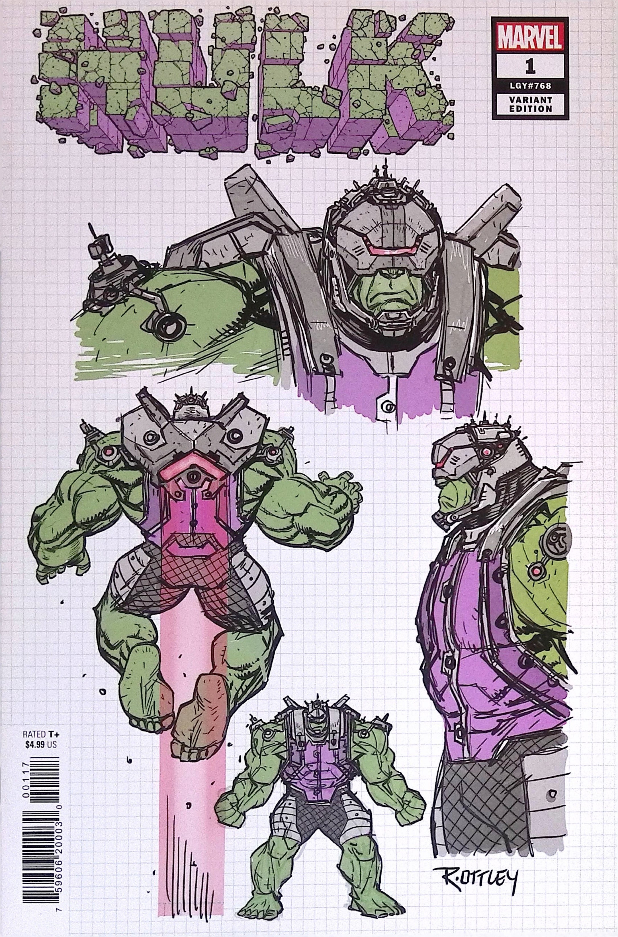 Hulk # 1 1:10 Incentive Ottley Variant NM-