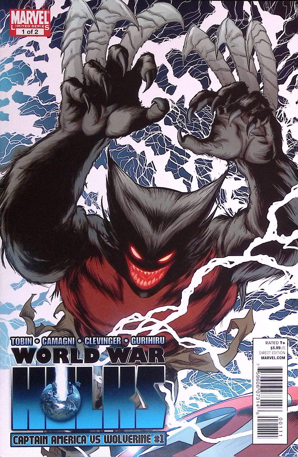 World War Hulks: Captain America vs. Wolverine # 1 2010 NM-