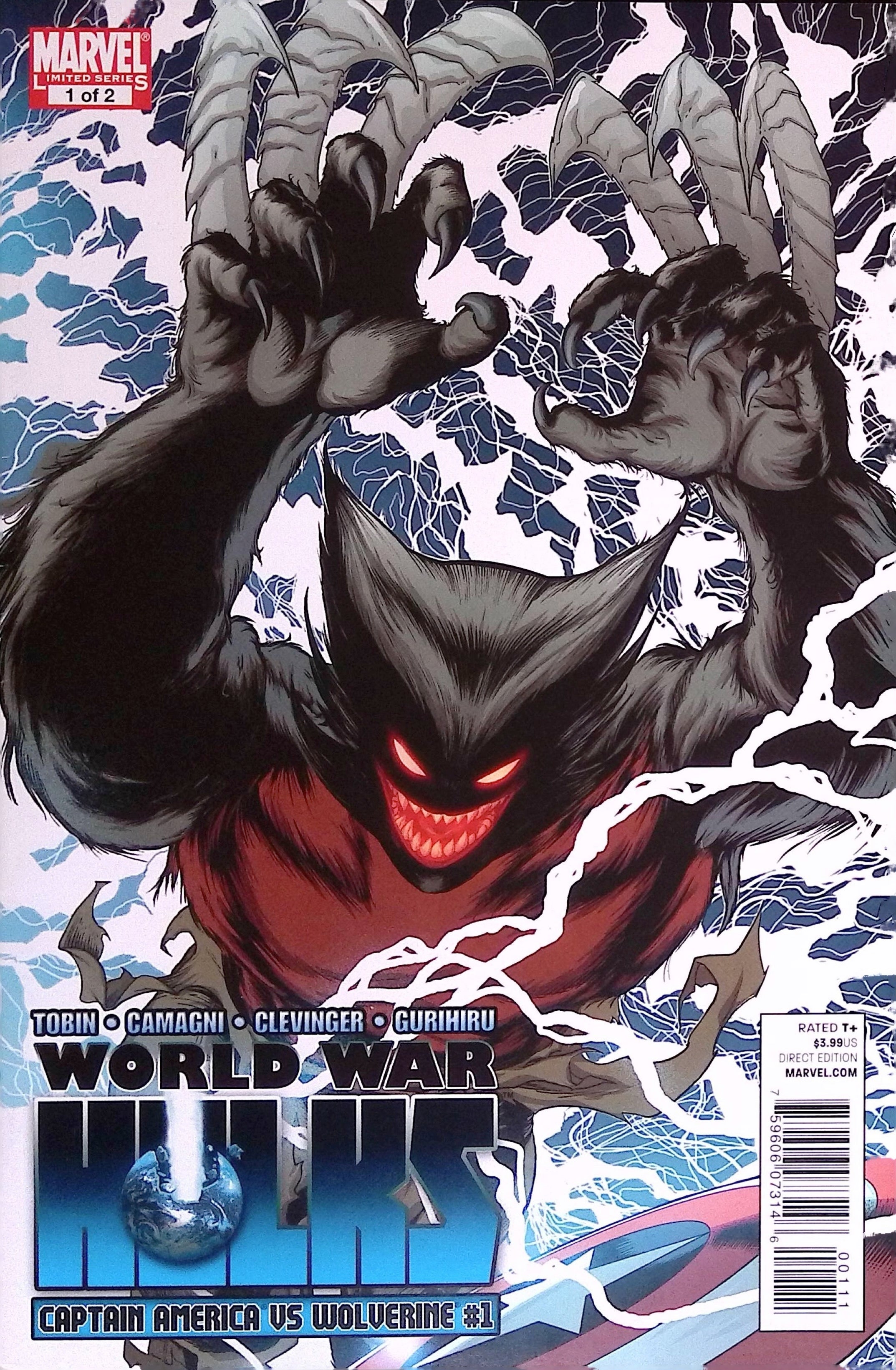 World War Hulks: Captain America vs. Wolverine # 1 2010 NM-