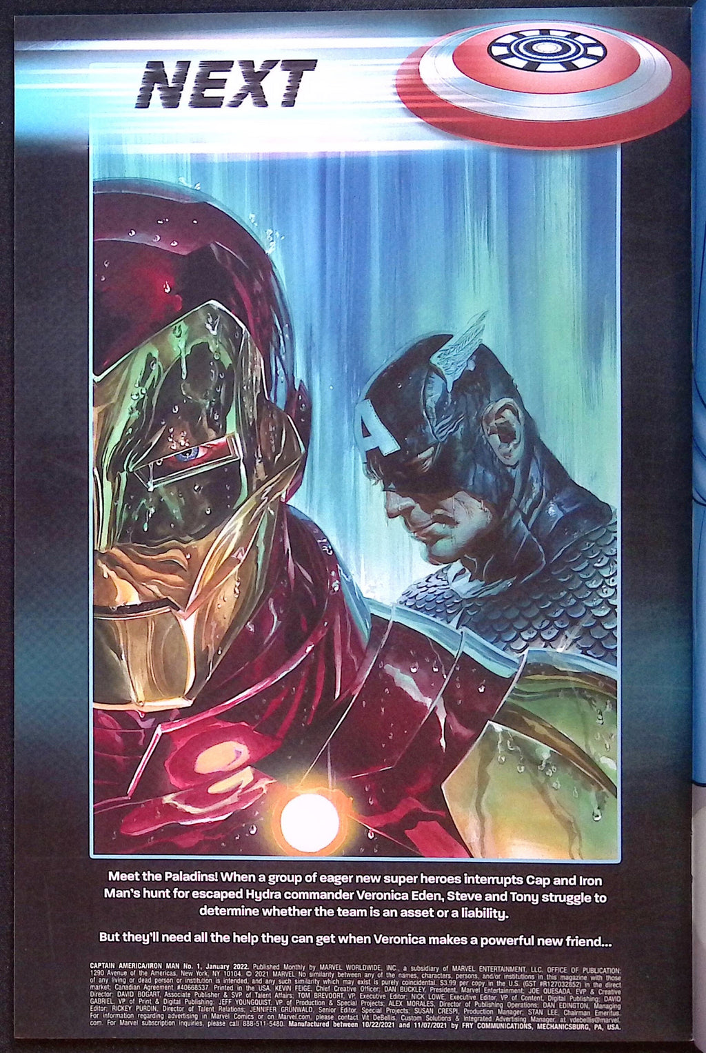 Captain America/Iron Man # 1 Variant 2022 NM