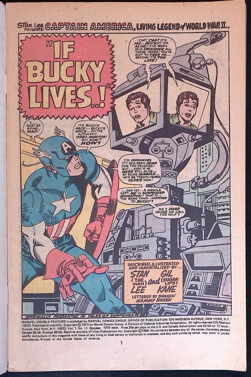 Marvel Double Feature # 12 1975 FN