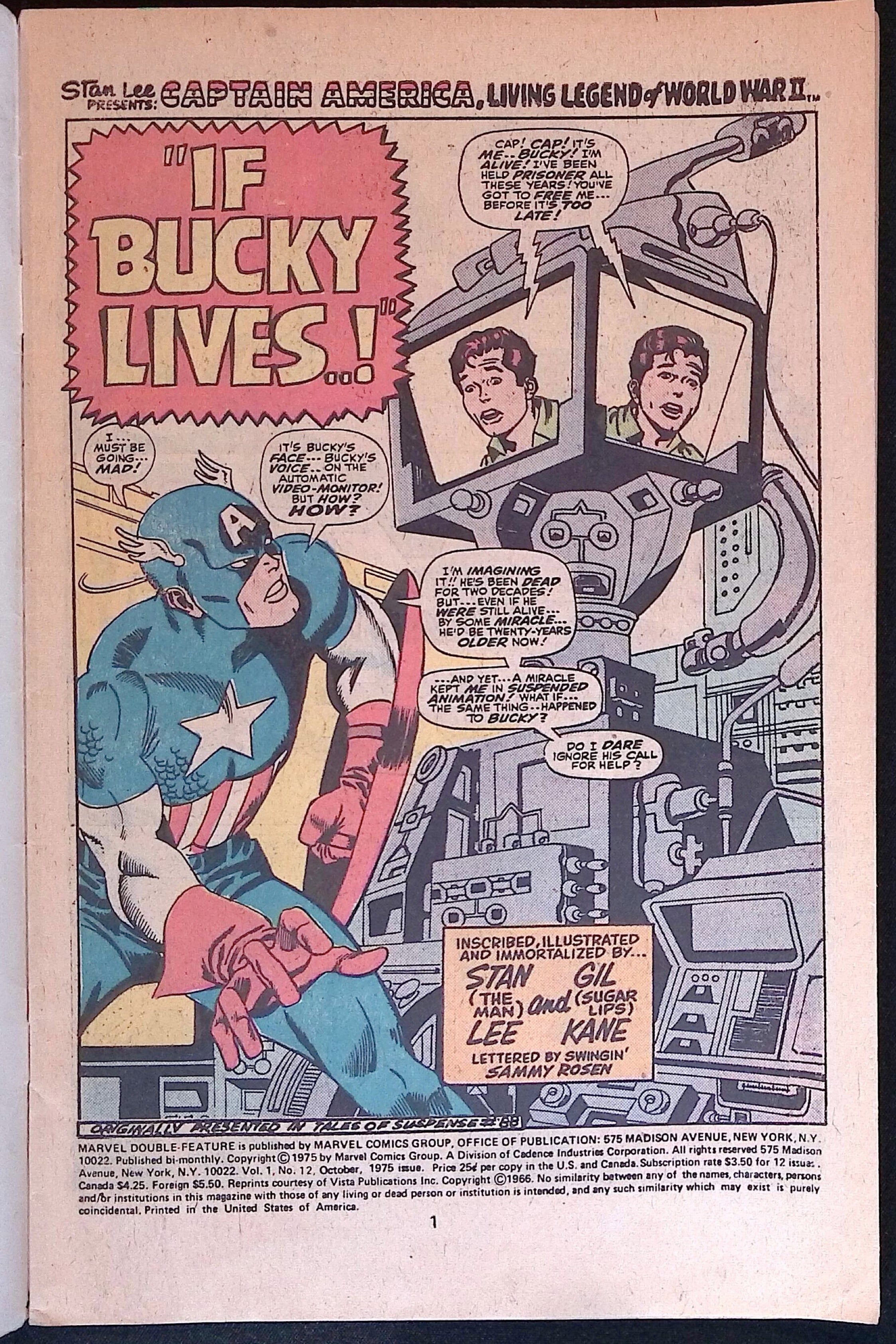 Marvel Double Feature # 12 1975 FN