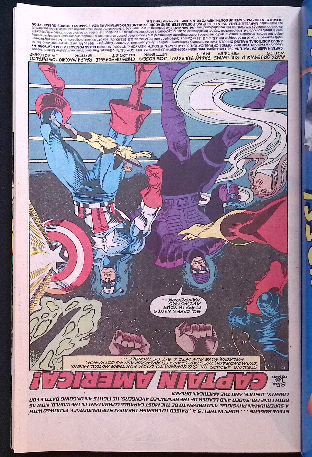 Captain America # 390 1991 NM-