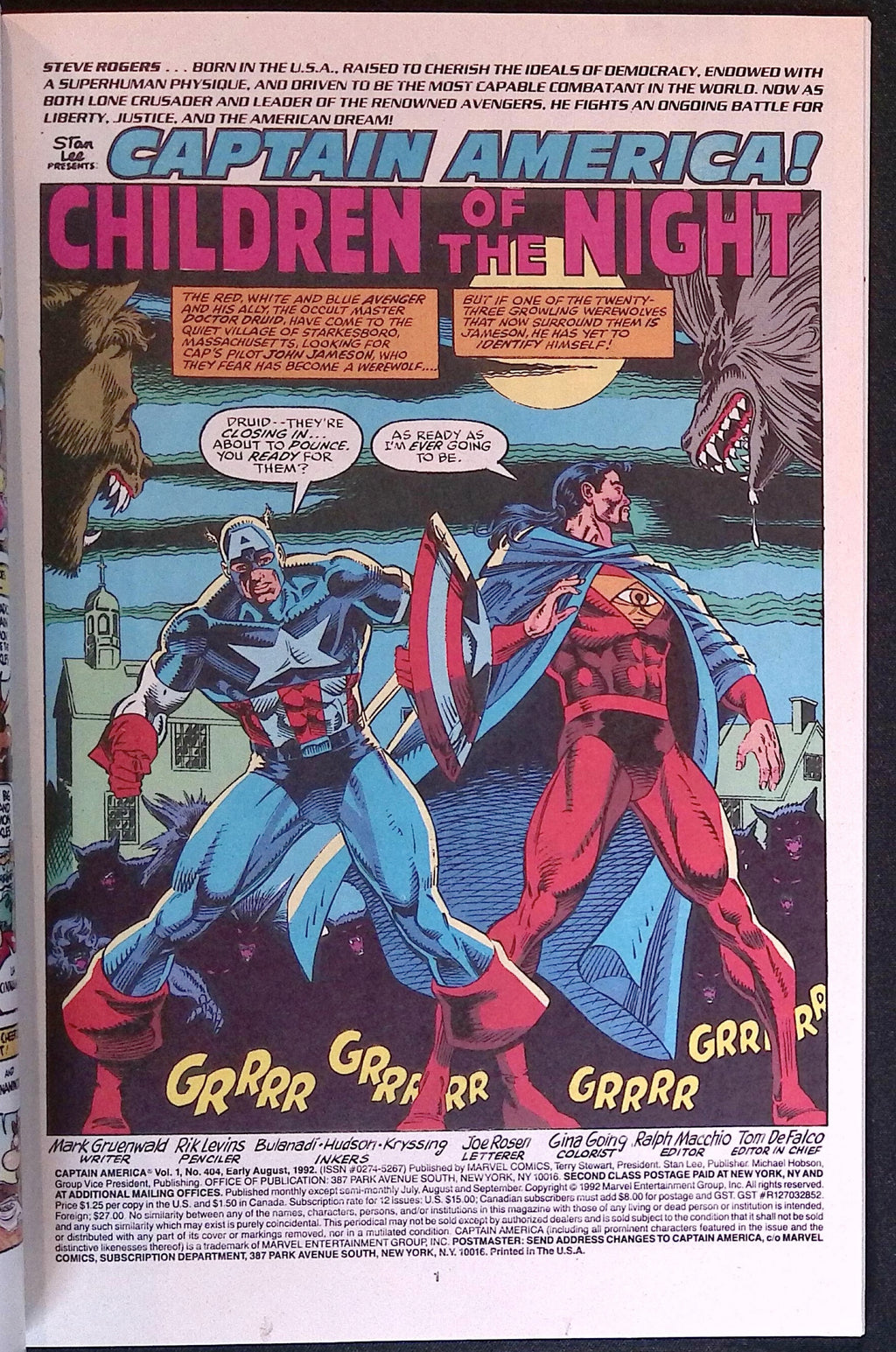Captain America # 404 1992 NM