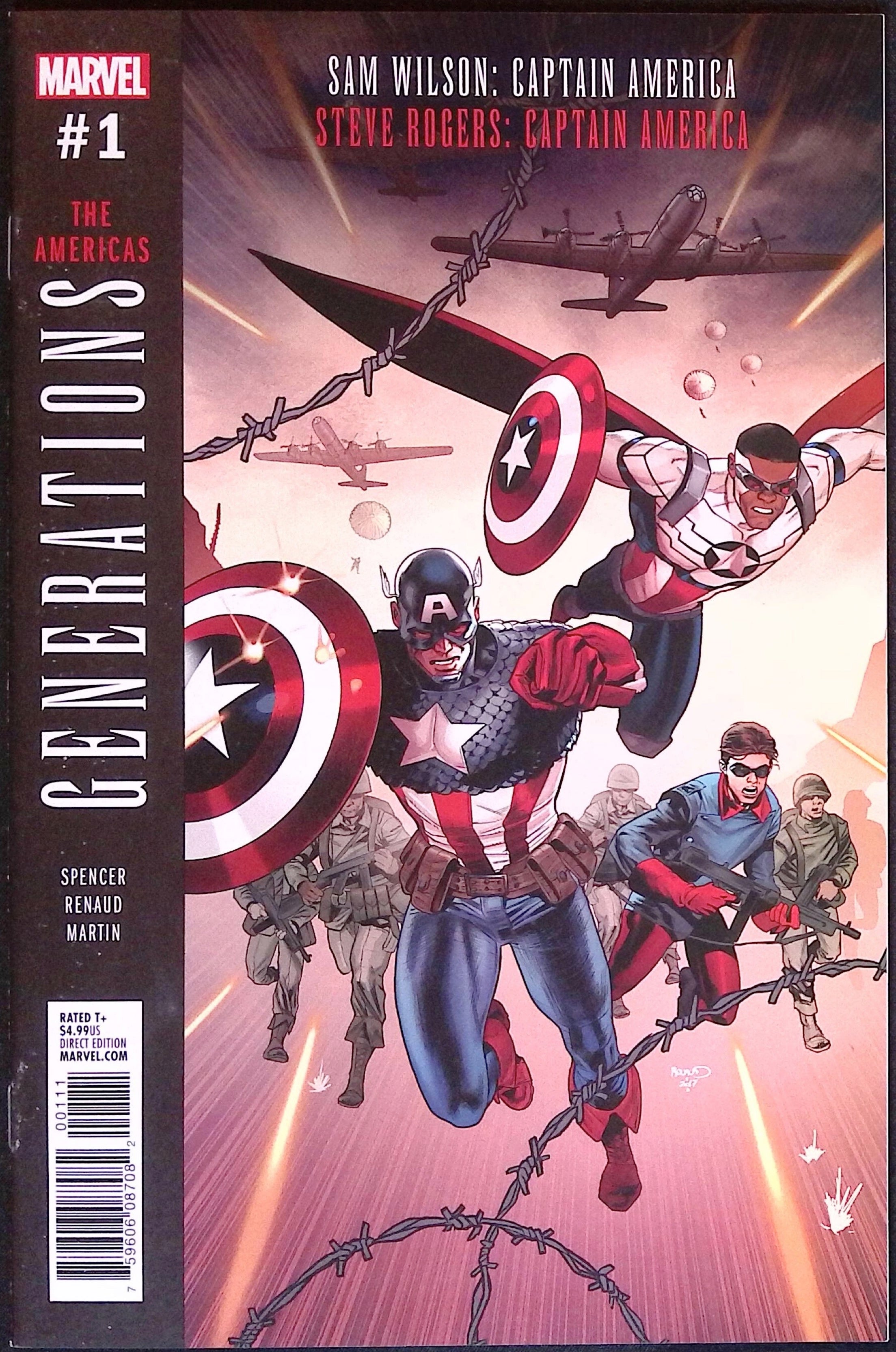 Generations: Sam Wilson Captain America & Steve Rogers Captain America # 1 2017 NM-