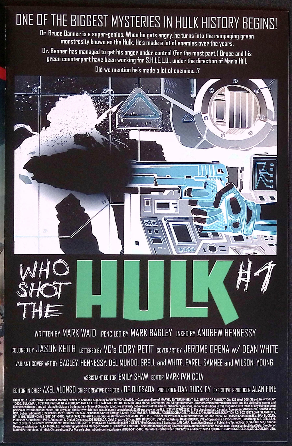 Hulk # 1 2014 NM-