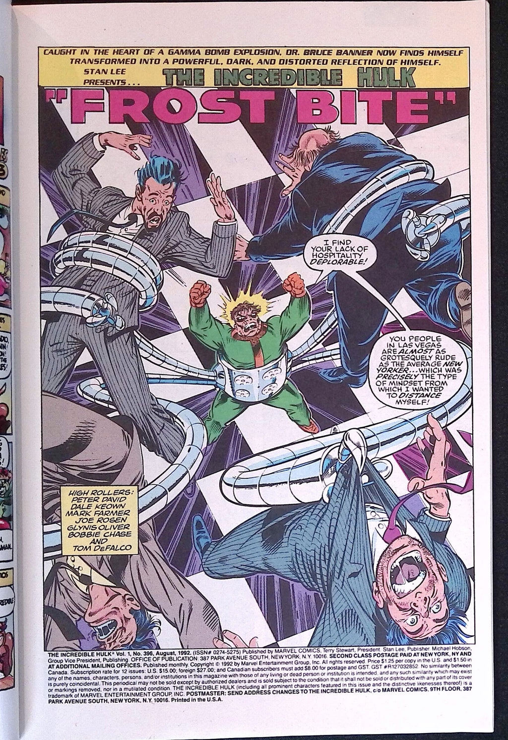 The Incredible Hulk # 396 1992 NM-