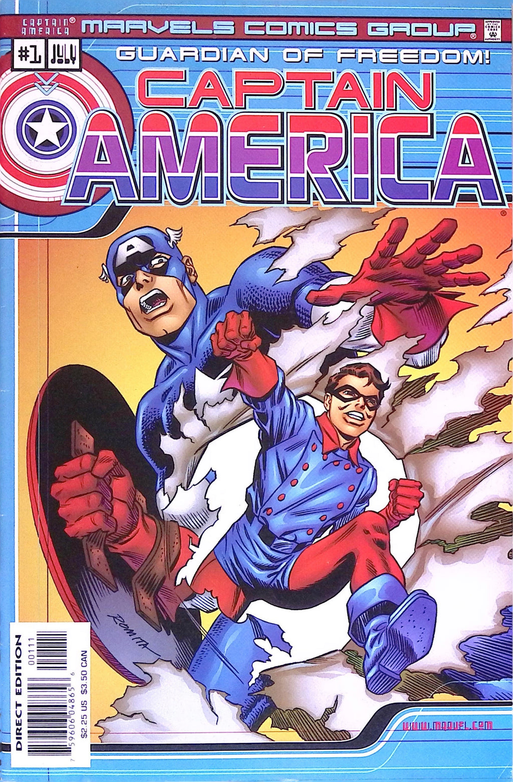 Marvels Comics: Captain America # 1 2000 VF/NM