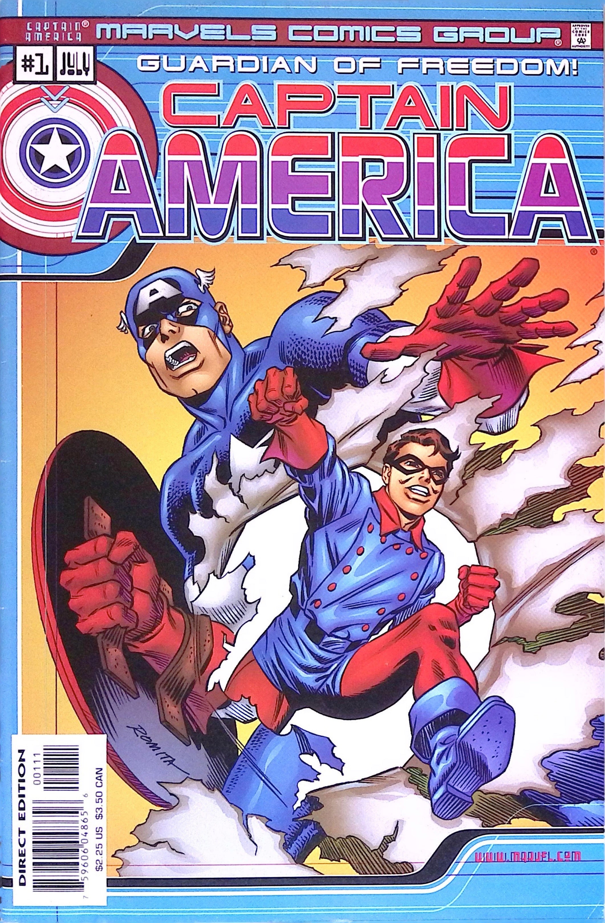 Marvels Comics: Captain America # 1 2000 VF/NM