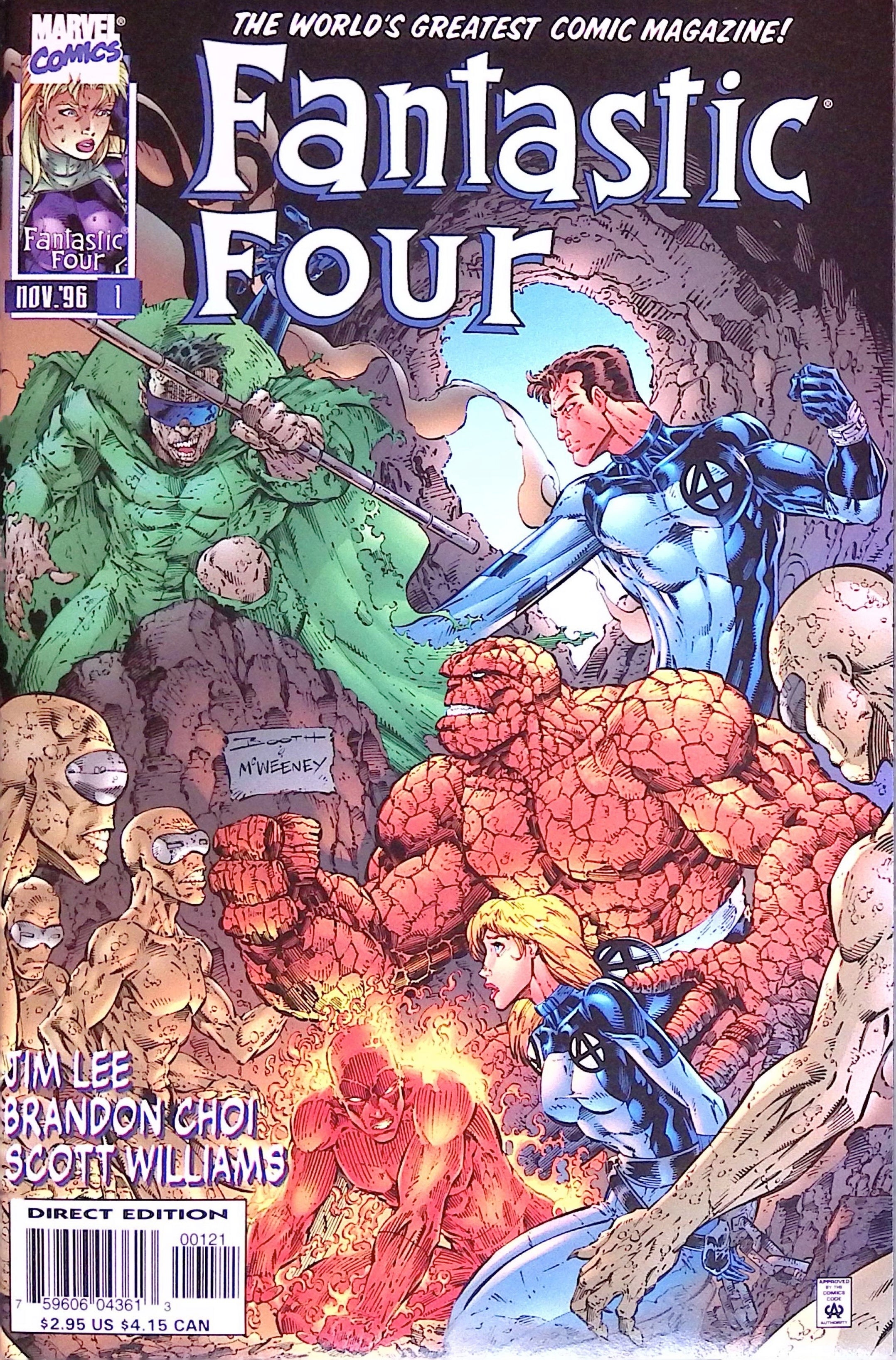 Fantastic Four # 1 Booth Variant 1996 NM