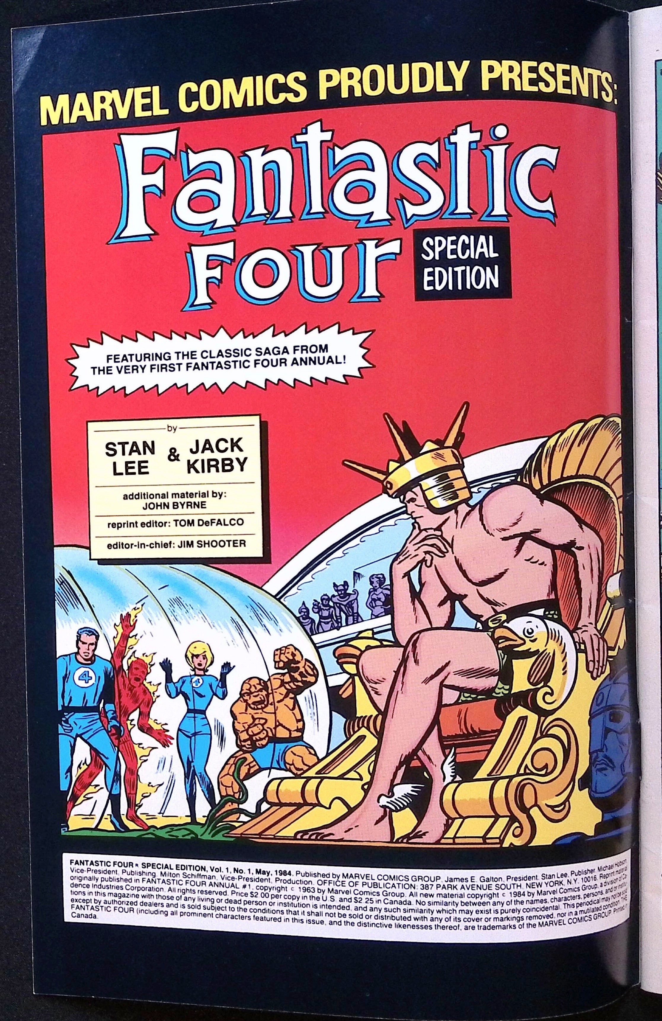 Fantastic Four Special Edition # 1 1984 VF/NM