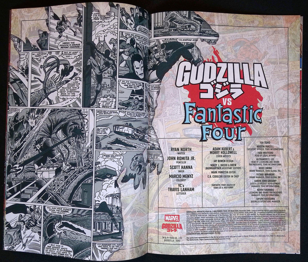 Godzilla vs. Fantastic Four # 1 Trick-or-Read Edition # 1 2025 NM