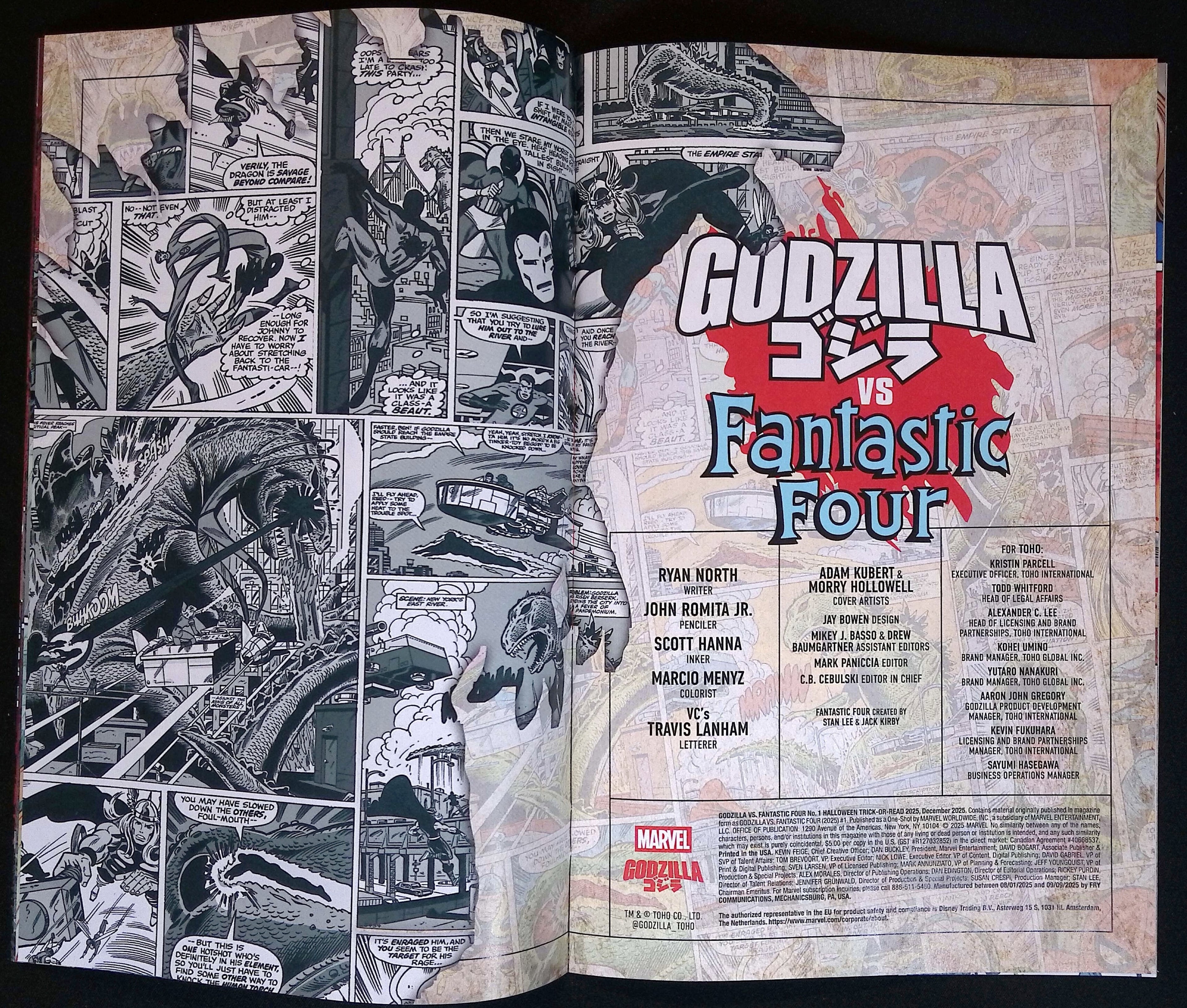 Godzilla vs. Fantastic Four # 1 Trick-or-Read Edition # 1 2025 NM