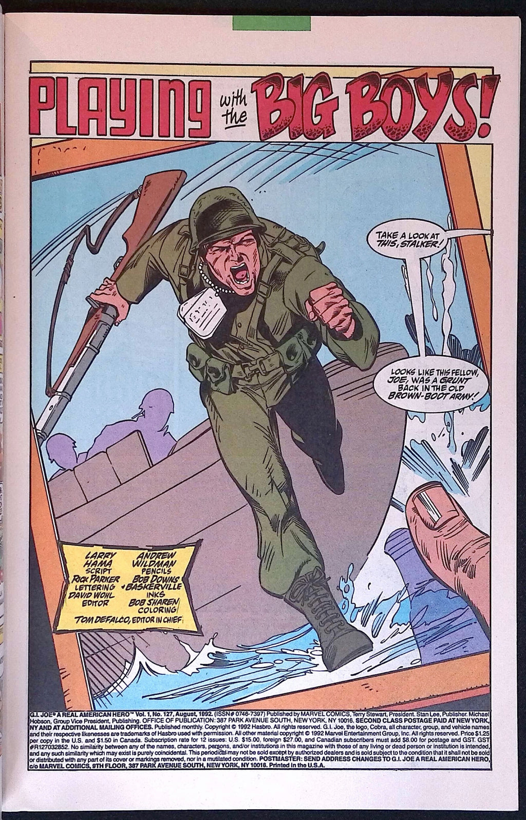 G.I. Joe: A Real American Hero # 127 1992 VF/NM