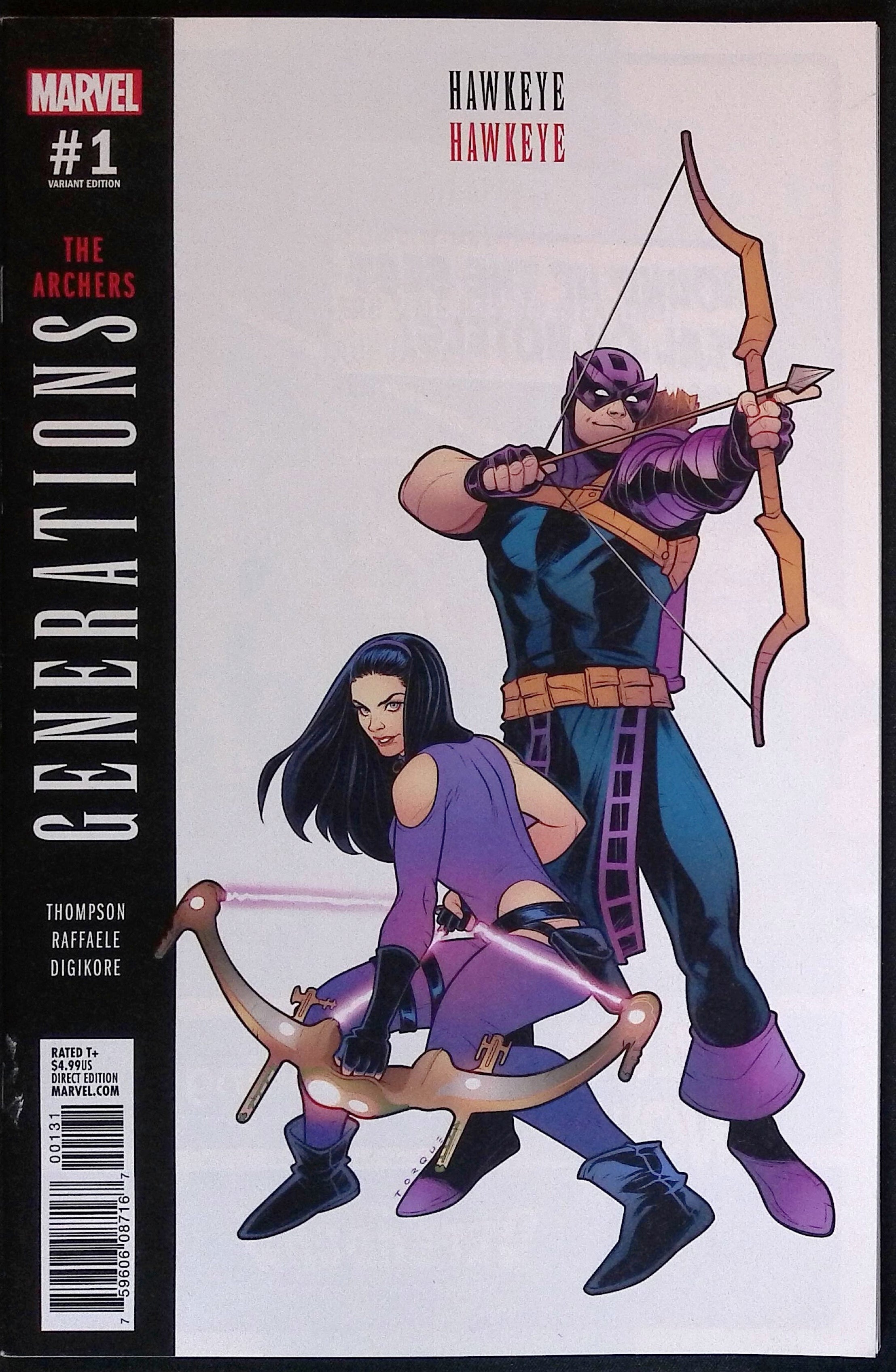 Generations: Hawkeye & Hawkeye # 1 2017 VF/NM