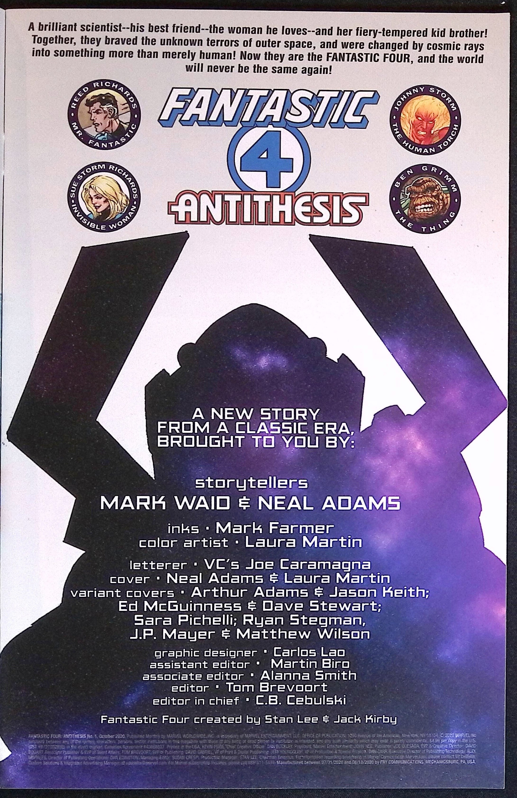 Fantastic Four: Antithesis # 1 2020 NM-