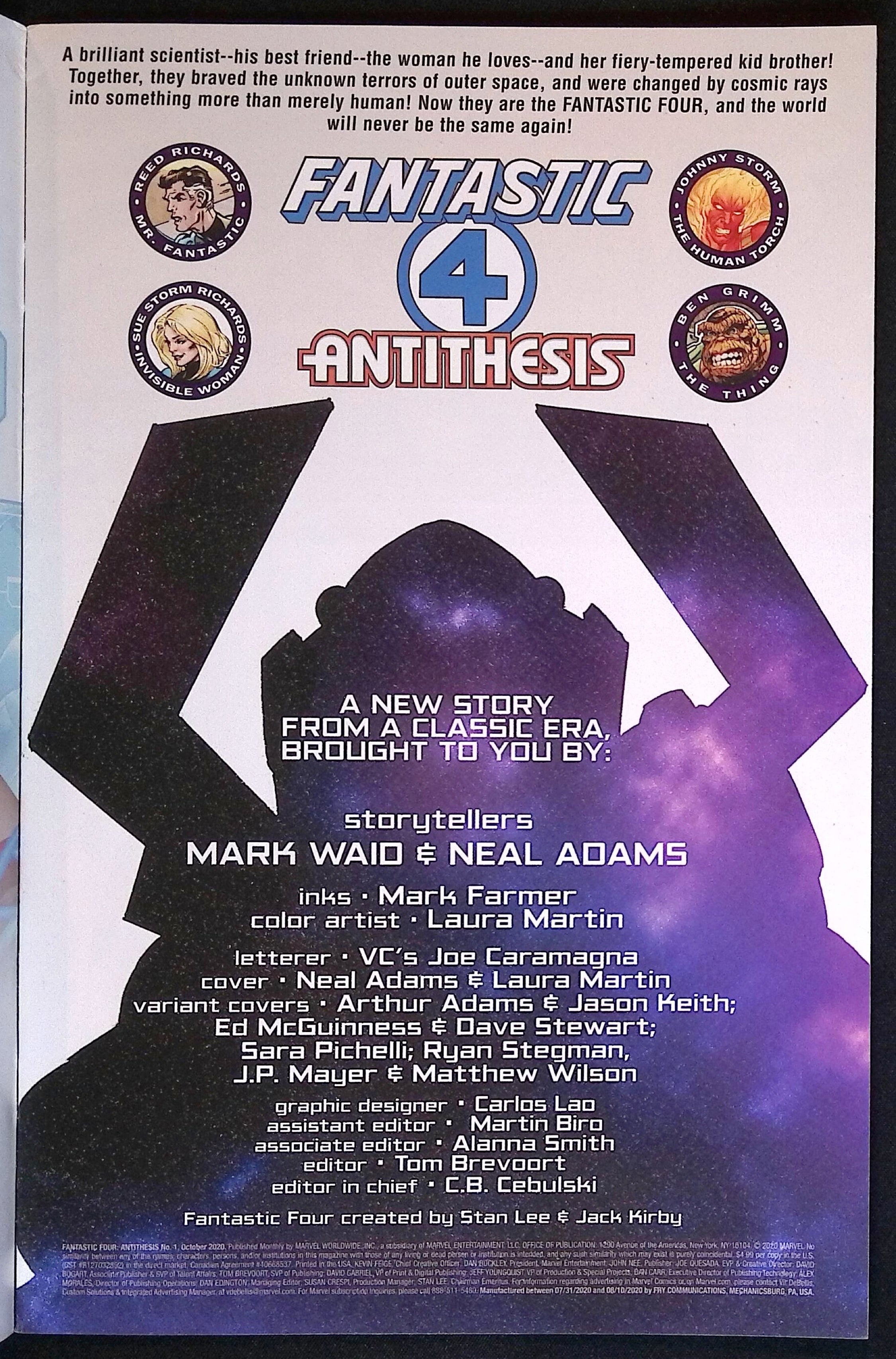 Fantastic Four: Antithesis # 1 2020 VF/NM
