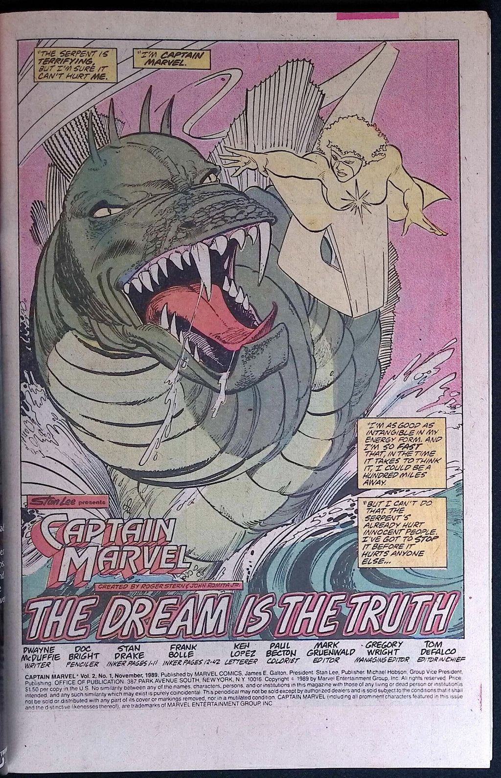 Captain Marvel Giant-Size Special # 1 1989 VF