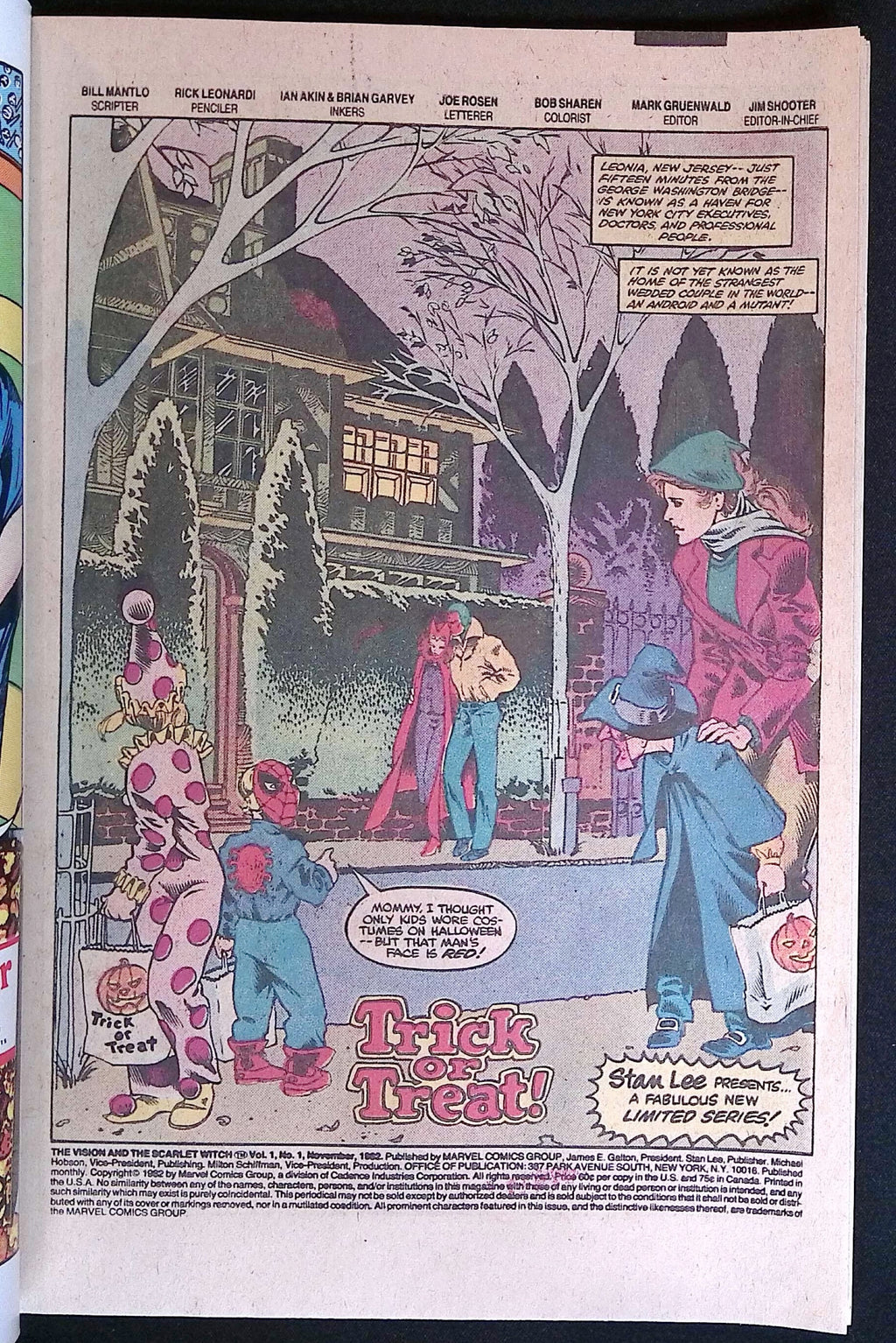 Vision and the Scarlet Witch # 1 1982 VF/NM