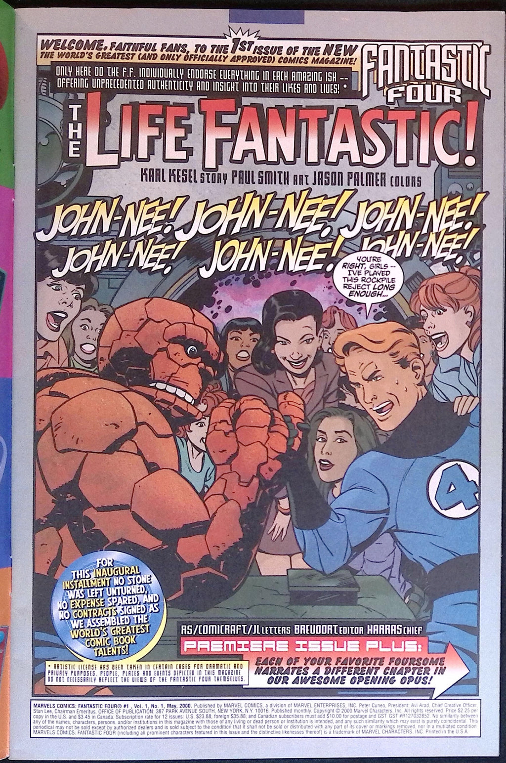 Marvels Comics: Fantastic Four # 1 2000 VF+