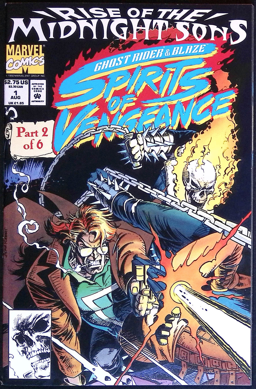 Ghost Rider/Blaze: Spirits of Vengeance # 1 1992 No Polybag NM-