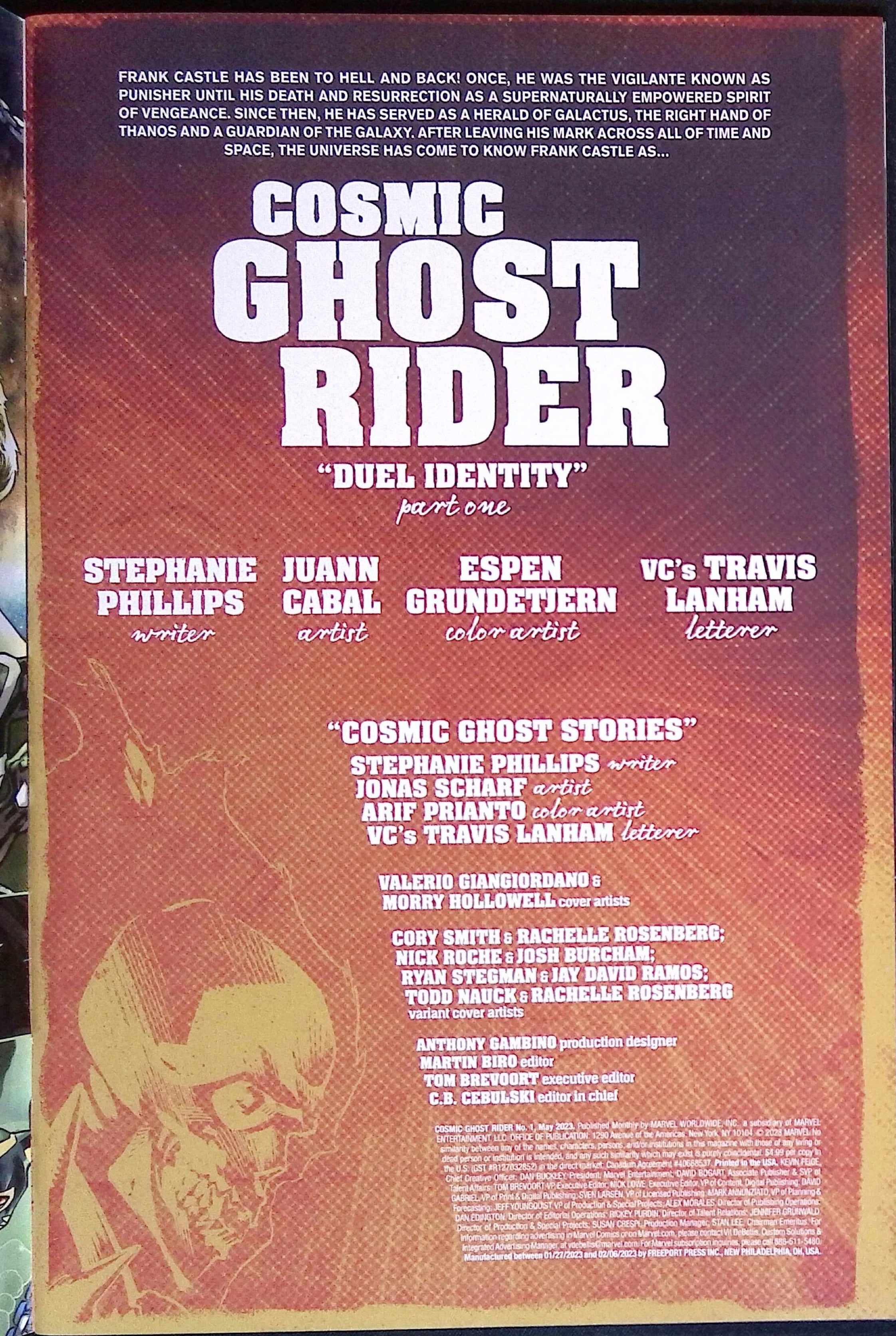 Cosmic Ghost Rider #1 2023 NM-