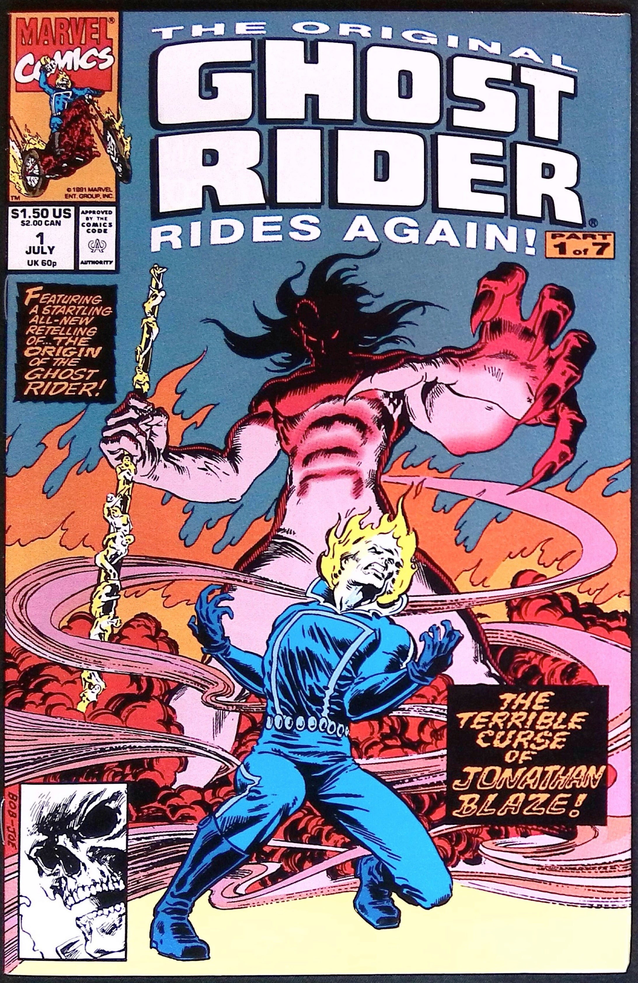The Original Ghost Rider Rides Again # 1 1991 NM-