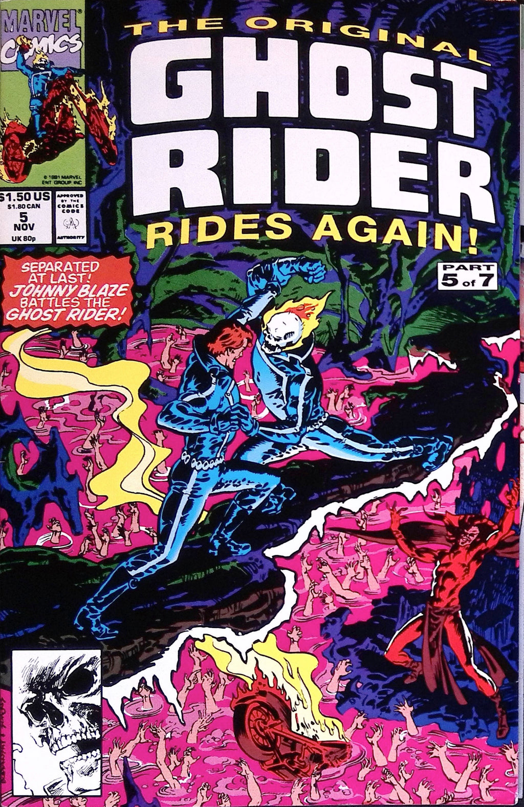 The Original Ghost Rider Rides Again # 5 1991 NM-
