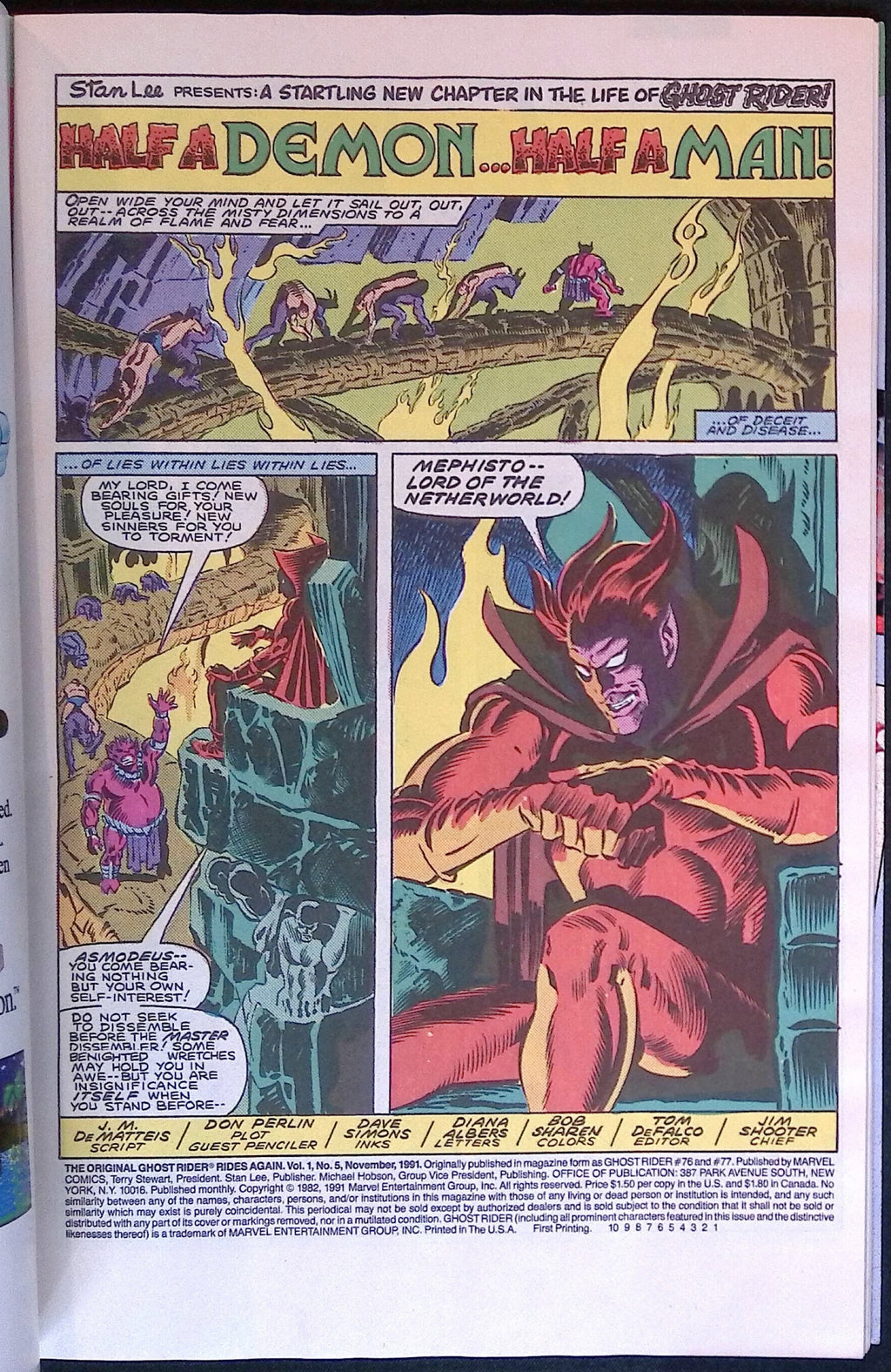 The Original Ghost Rider Rides Again # 5 1991 NM-