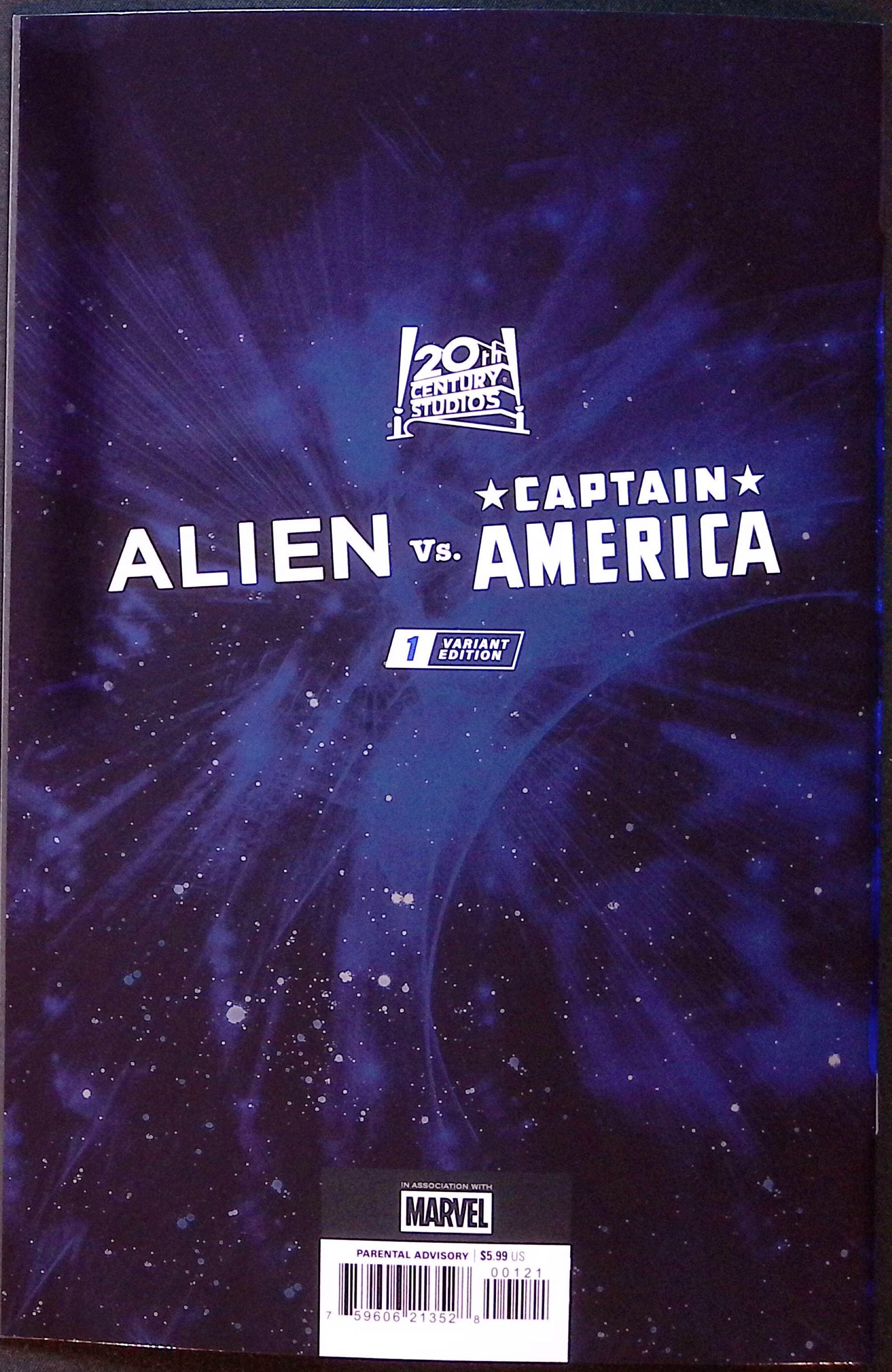 Alien vs. Captain America # 1 Panosian Foil Variant 2025 NM