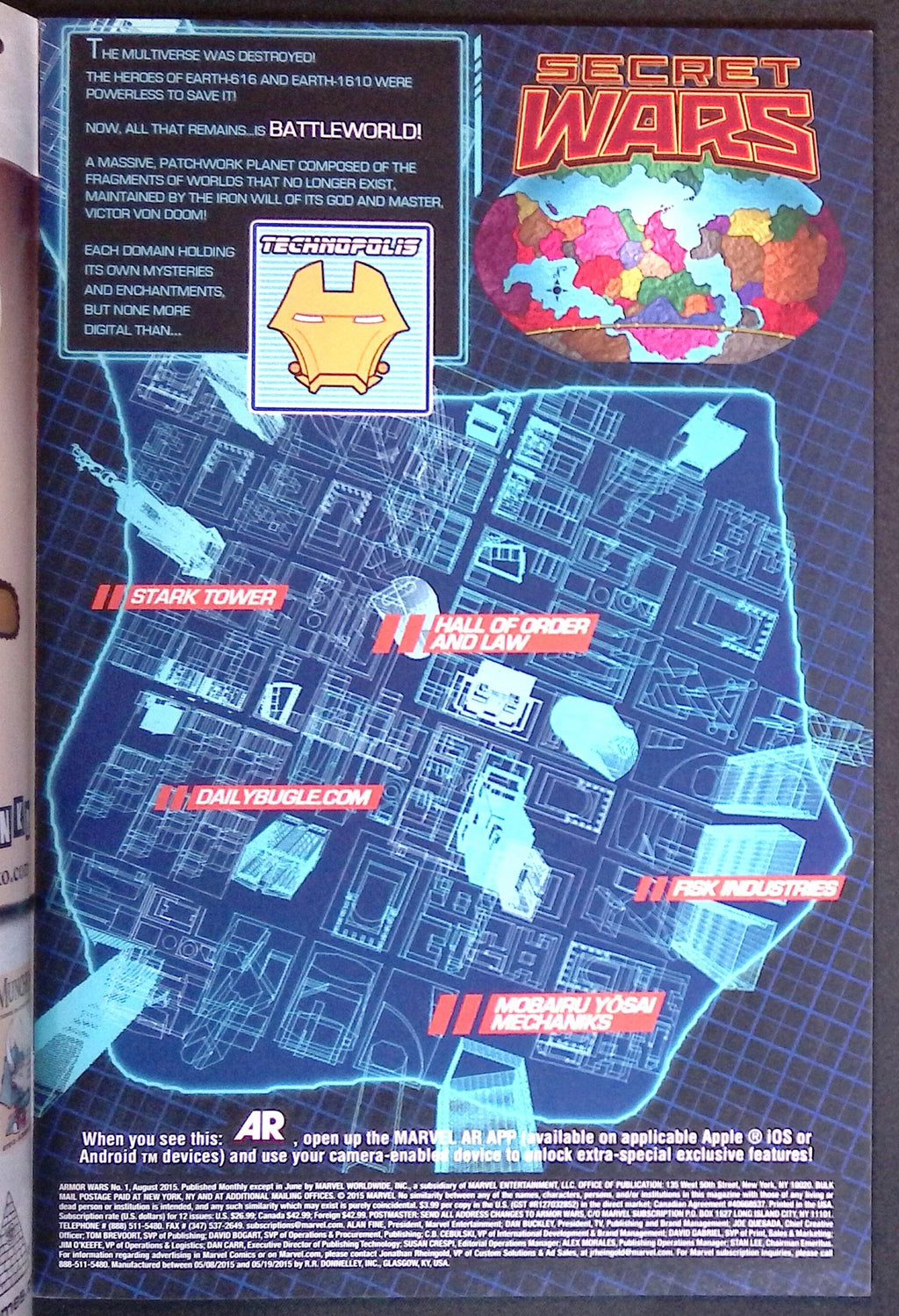 Armor Wars # 1 2015 NM-