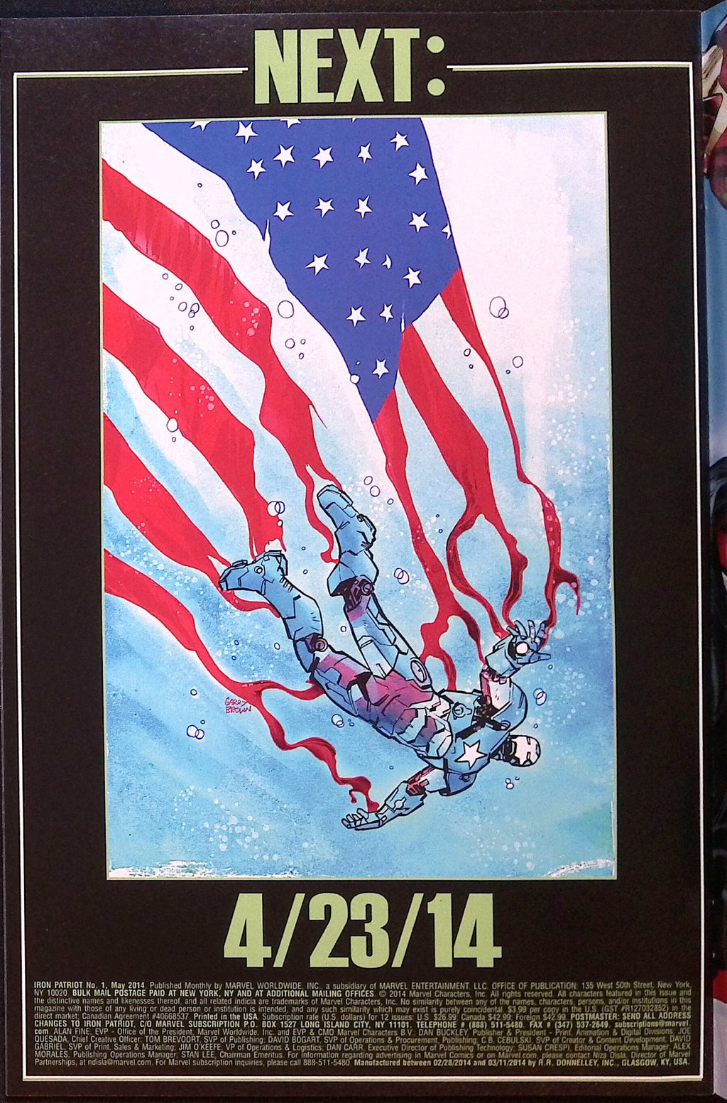 Iron Patriot # 1 2014 NM-