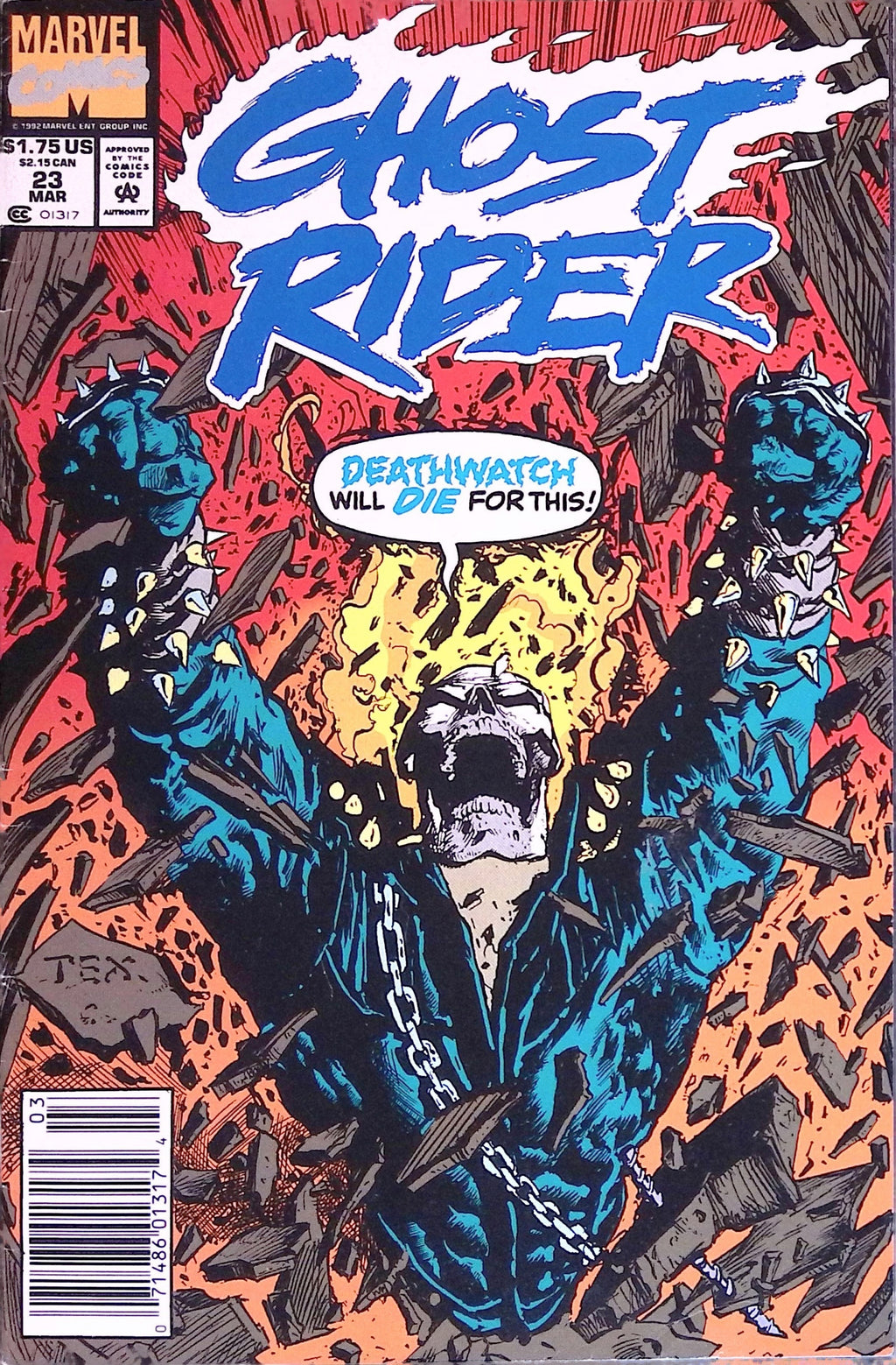Ghost Rider # 23 1992 VF
