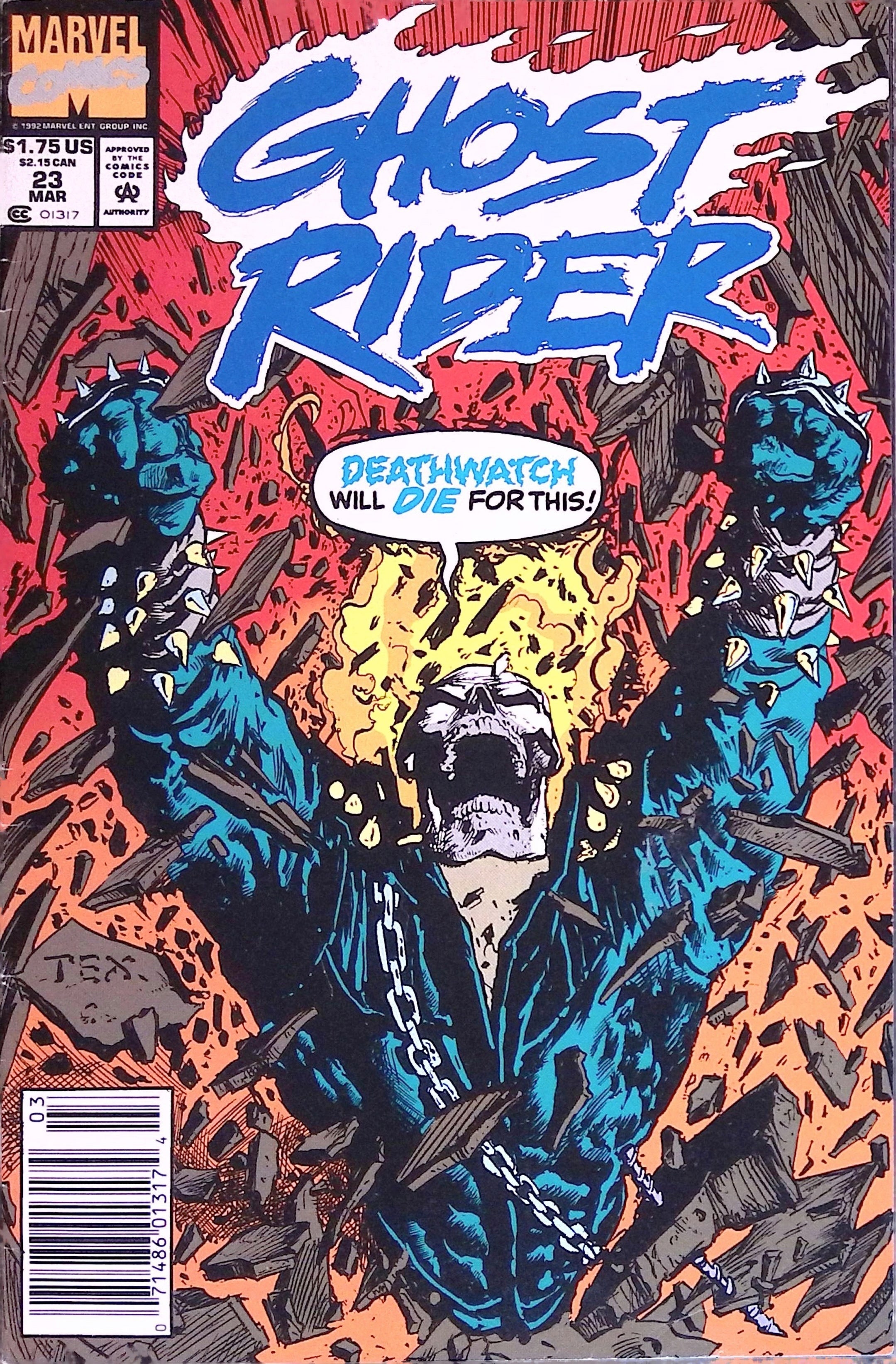 Ghost Rider # 23 1992 VF