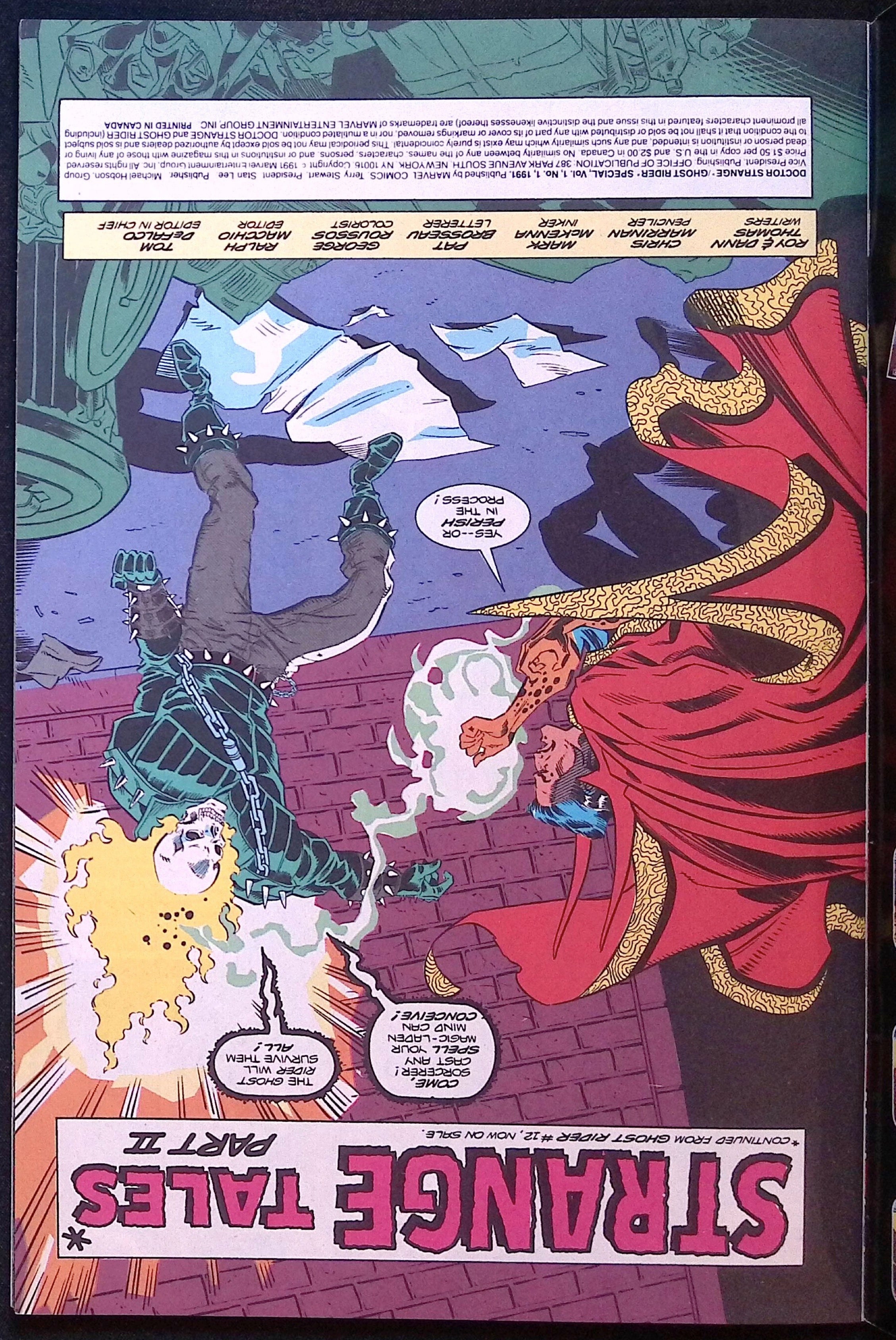 Doctor Strange / Ghost Rider Special # 1 1991 NM-