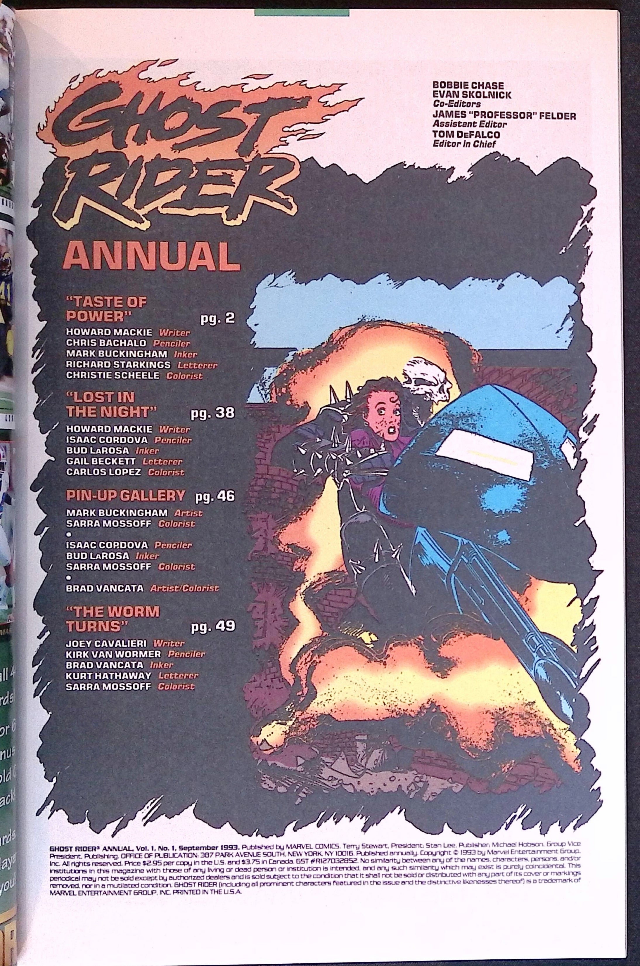 Ghost Rider Annual # 1 1993 NM-