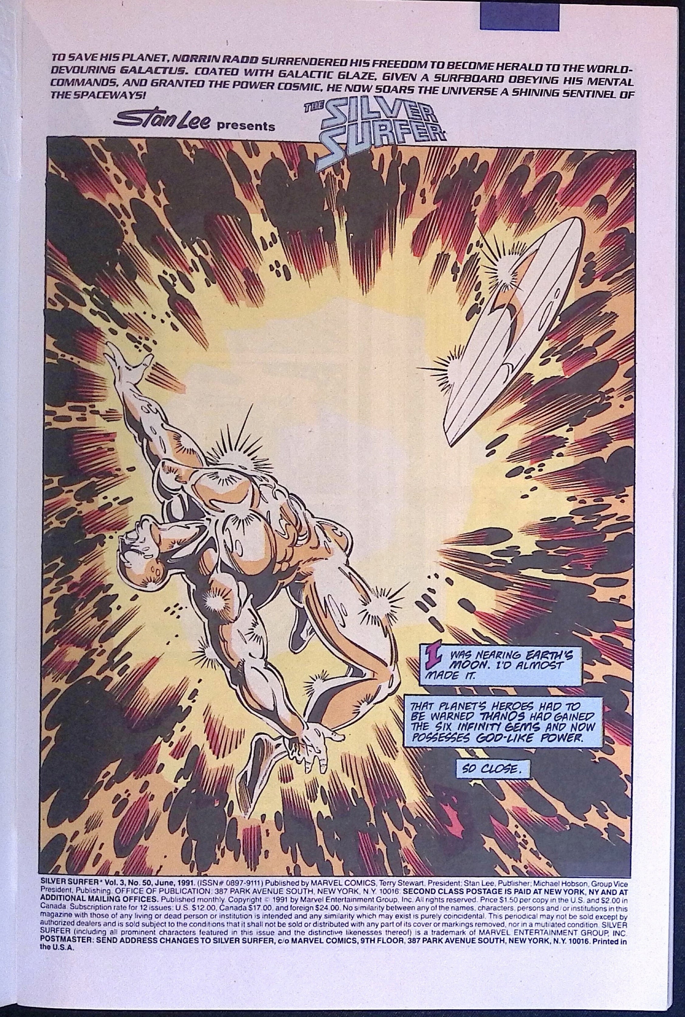 Silver Surfer # 50 1991 NM-