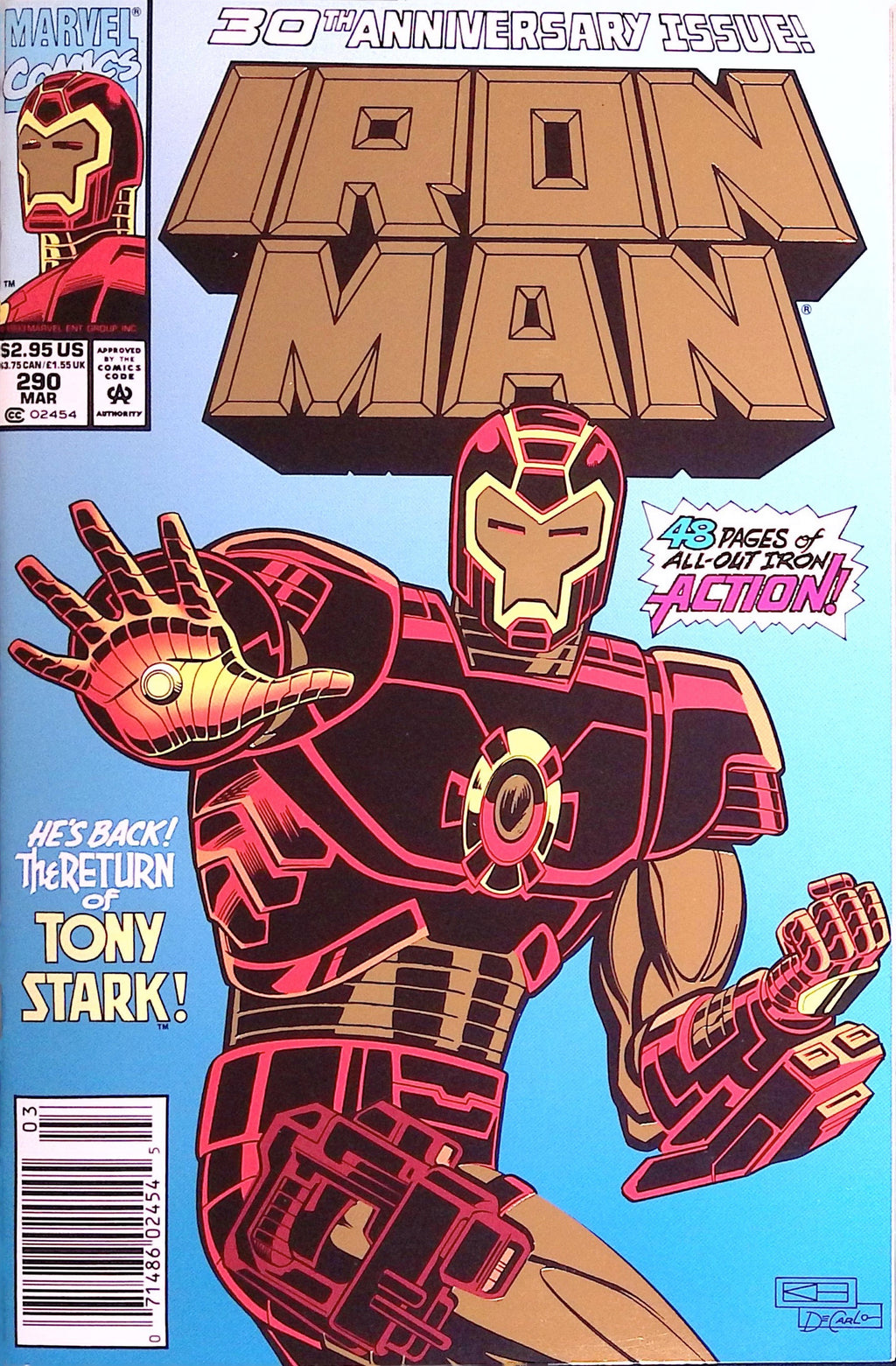 Iron Man # 290 1993 NM-
