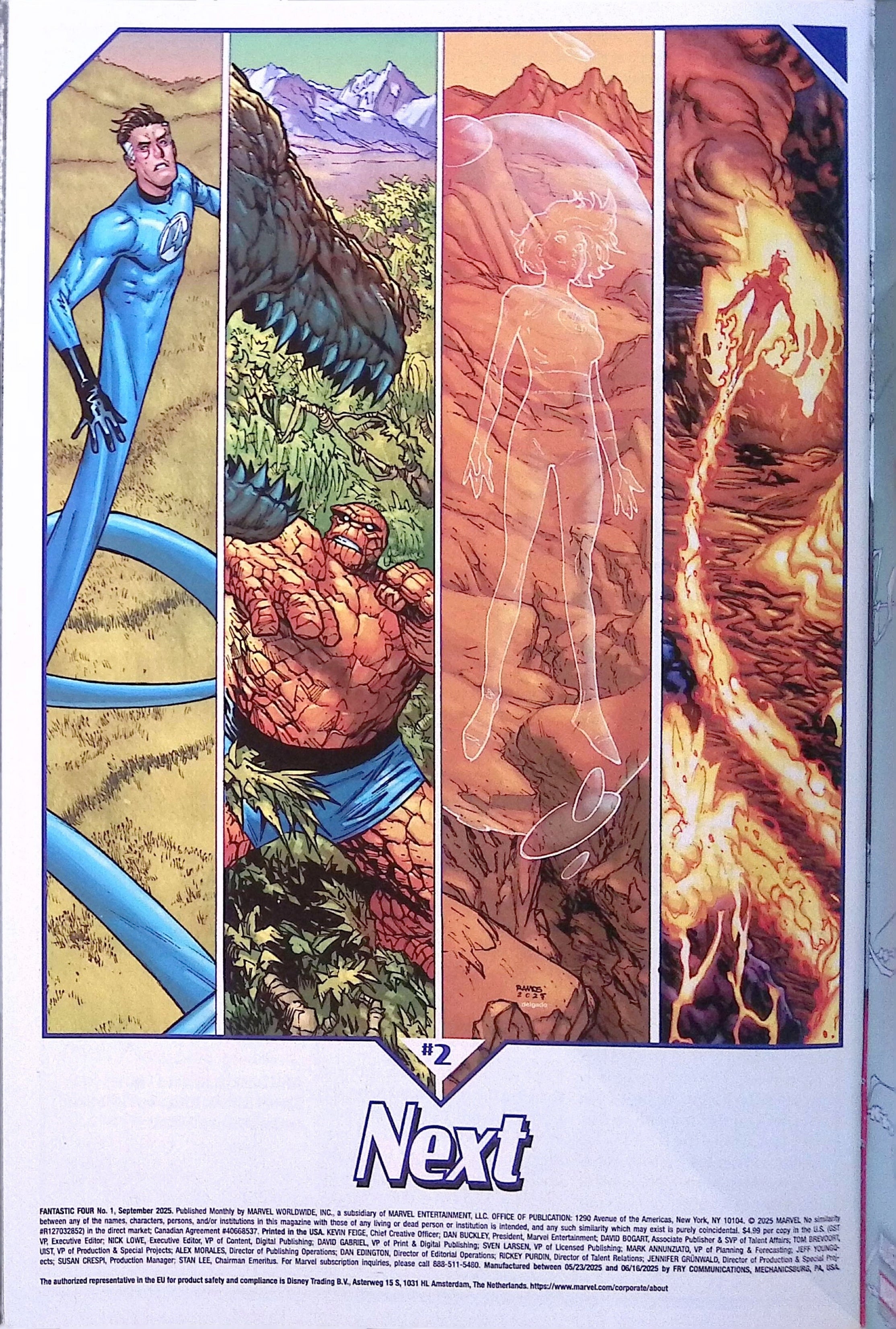 Fantastic Four # 1 Asrar Foil Variant 2025 NM