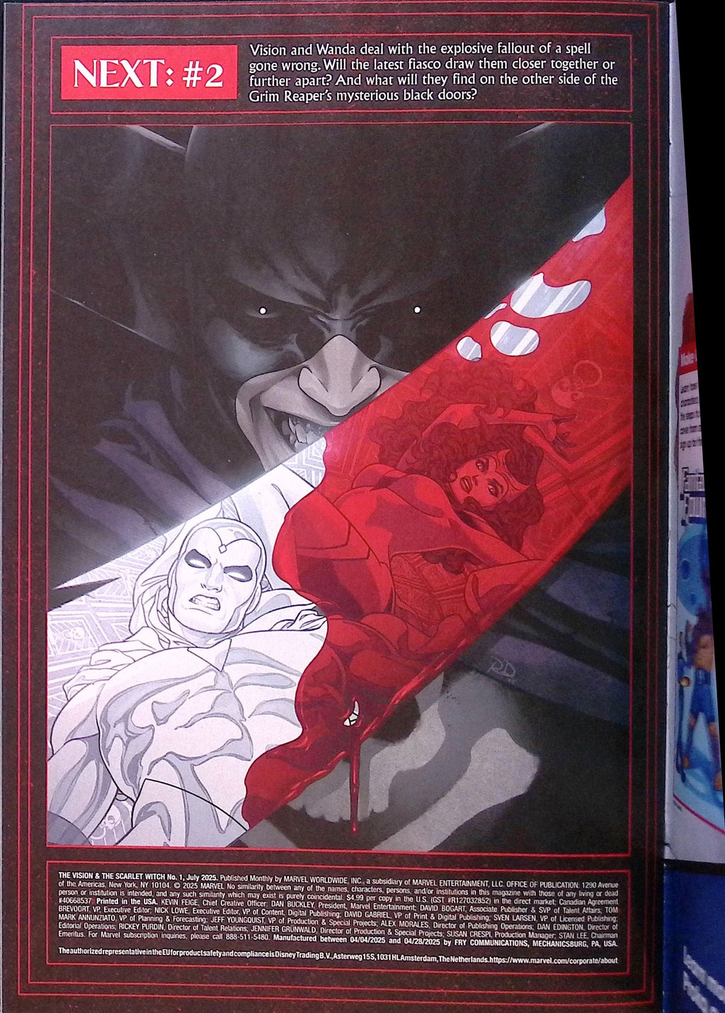 The Vision & the Scarlet Witch # 1 Casanovas Foil Variant 2025 NM