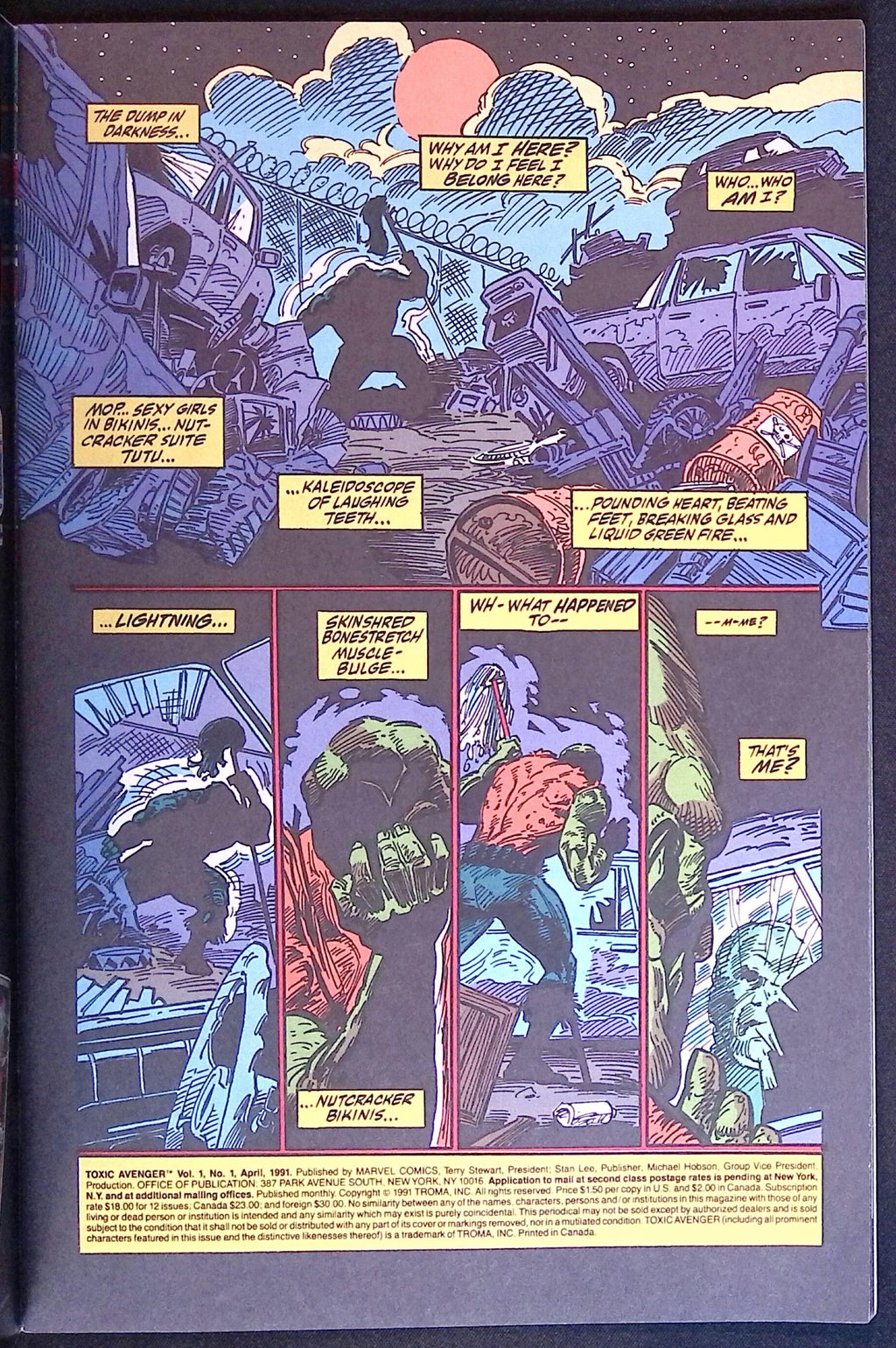 The Toxic Avenger # 1 1991 NM-