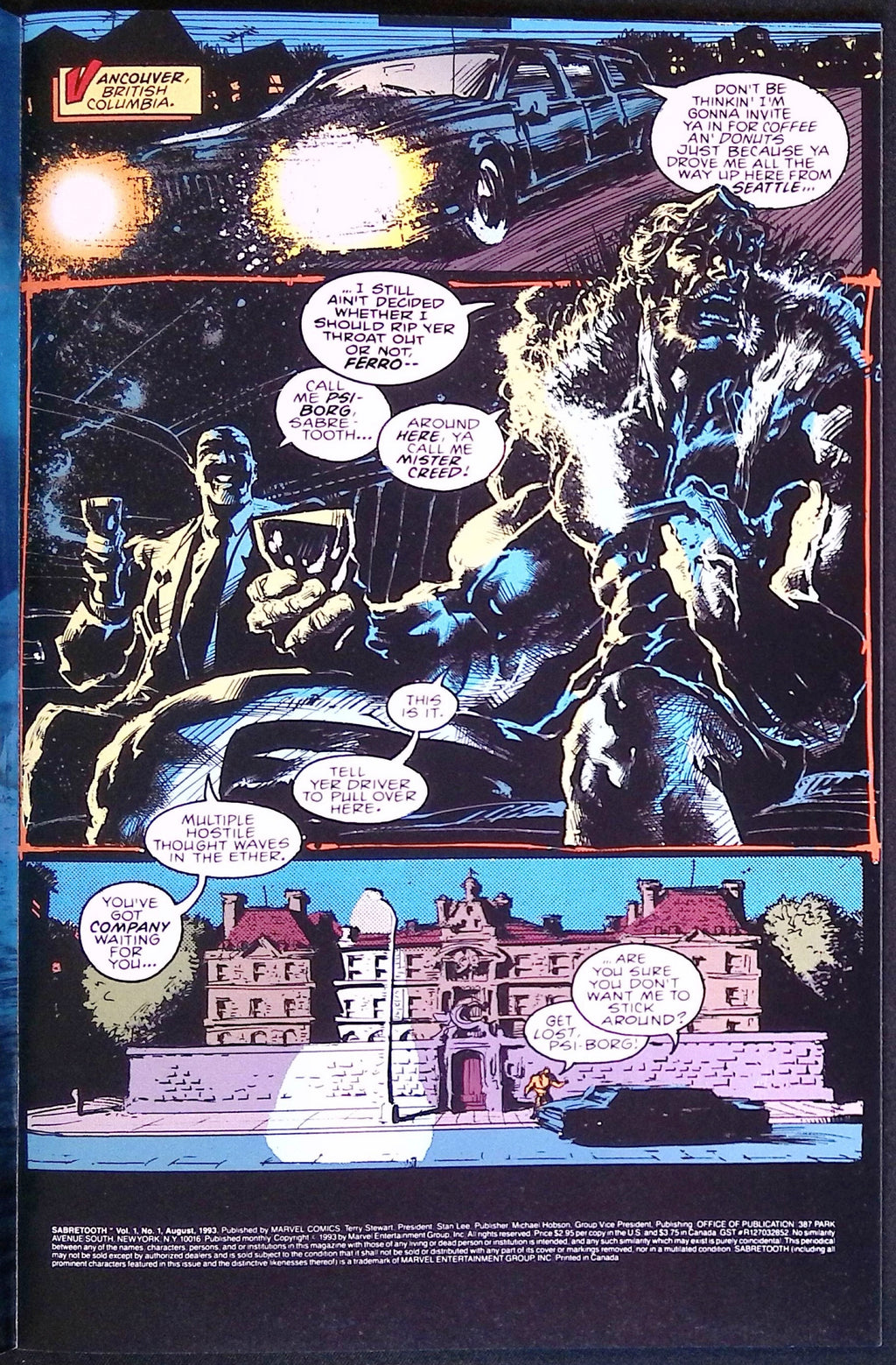 Sabretooth # 1 1993 NM-