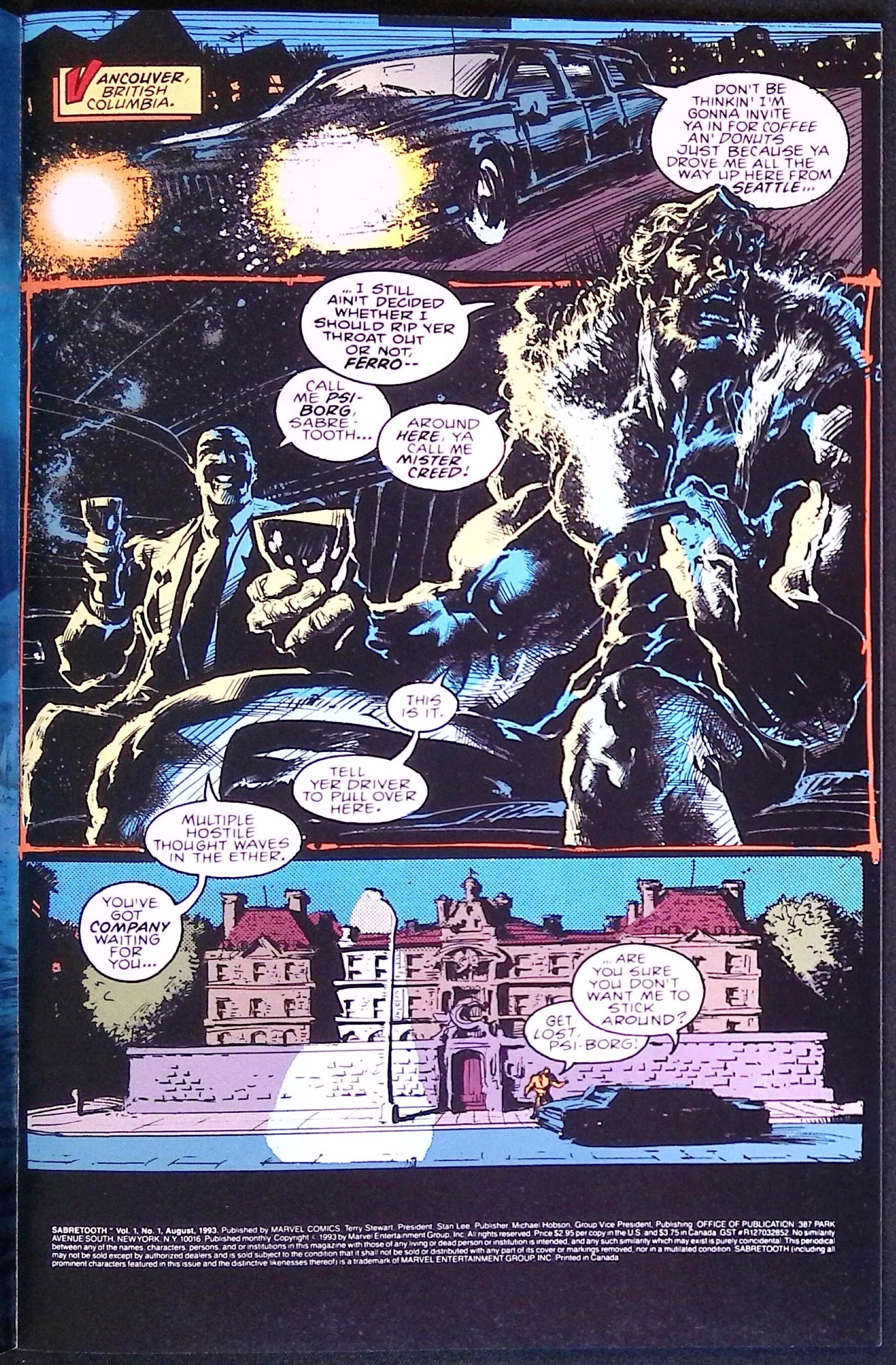 Sabretooth # 1 1993 NM-