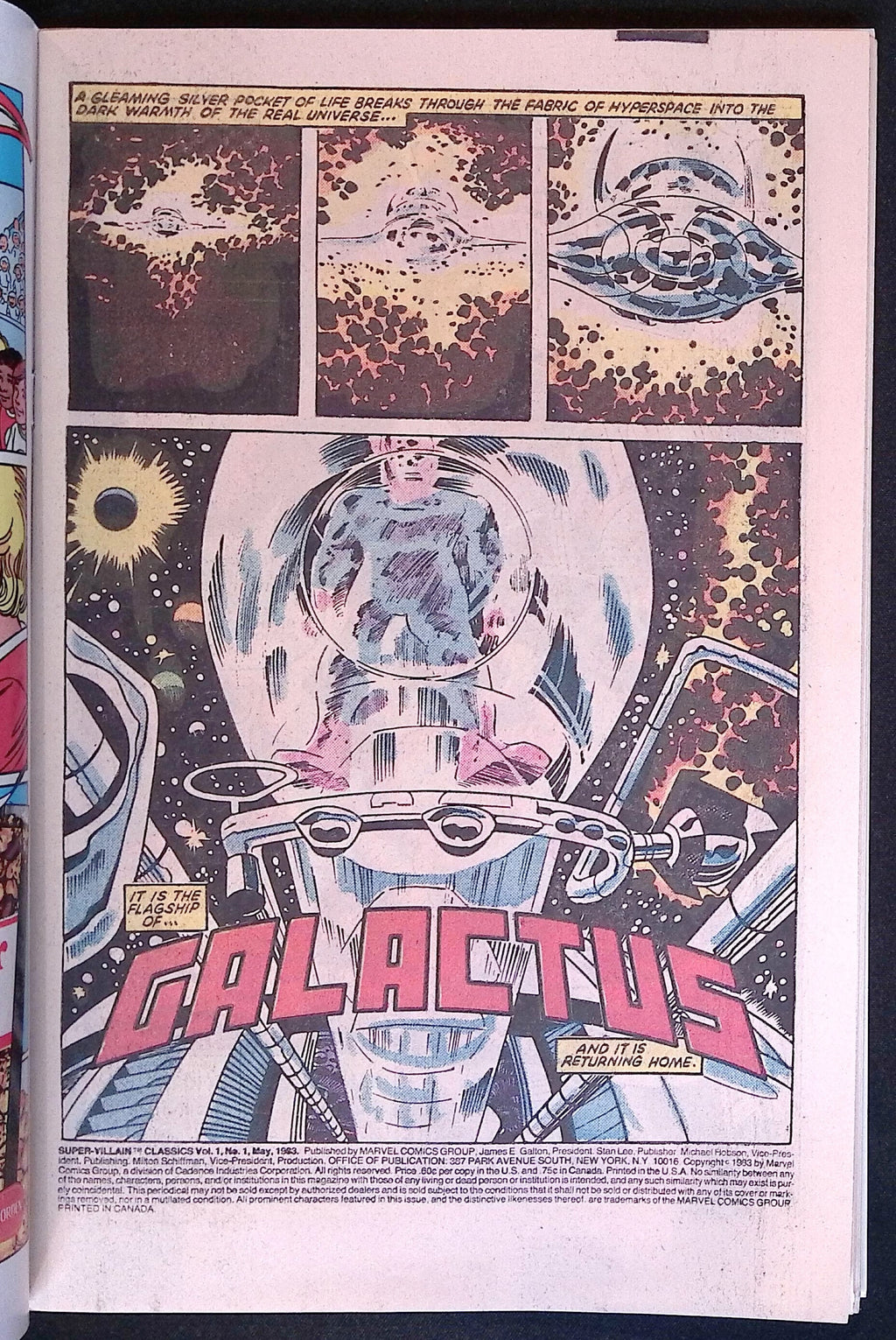 Super-Villain Classics: Galactus The Origin # 1 1983 VF/NM
