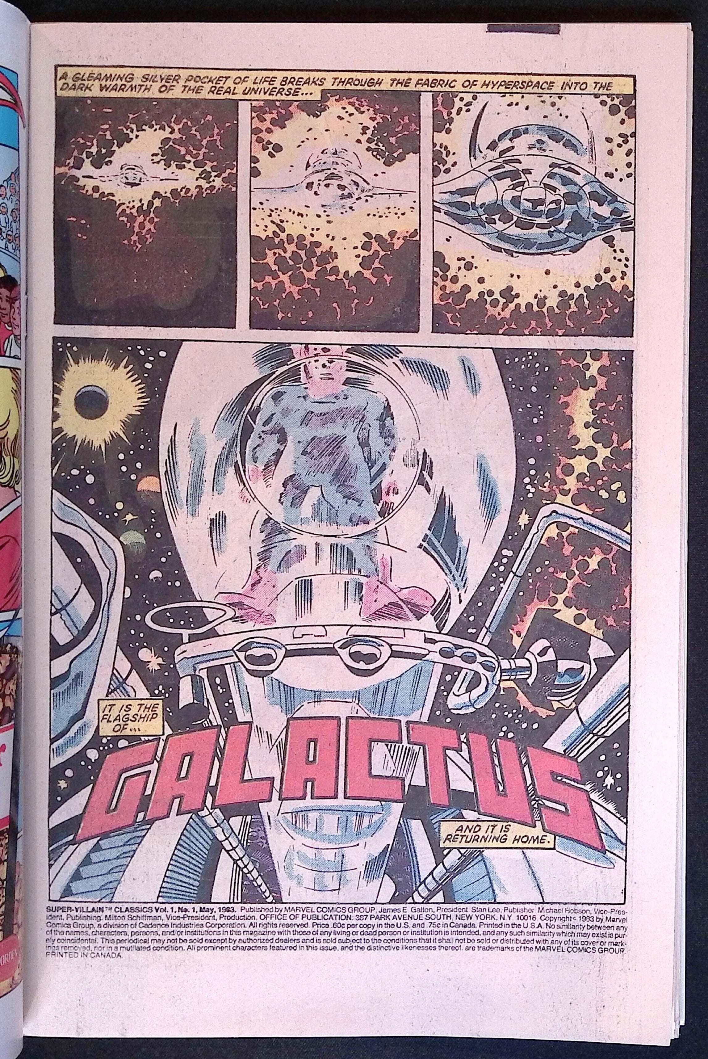 Super-Villain Classics: Galactus The Origin # 1 1983 VF/NM