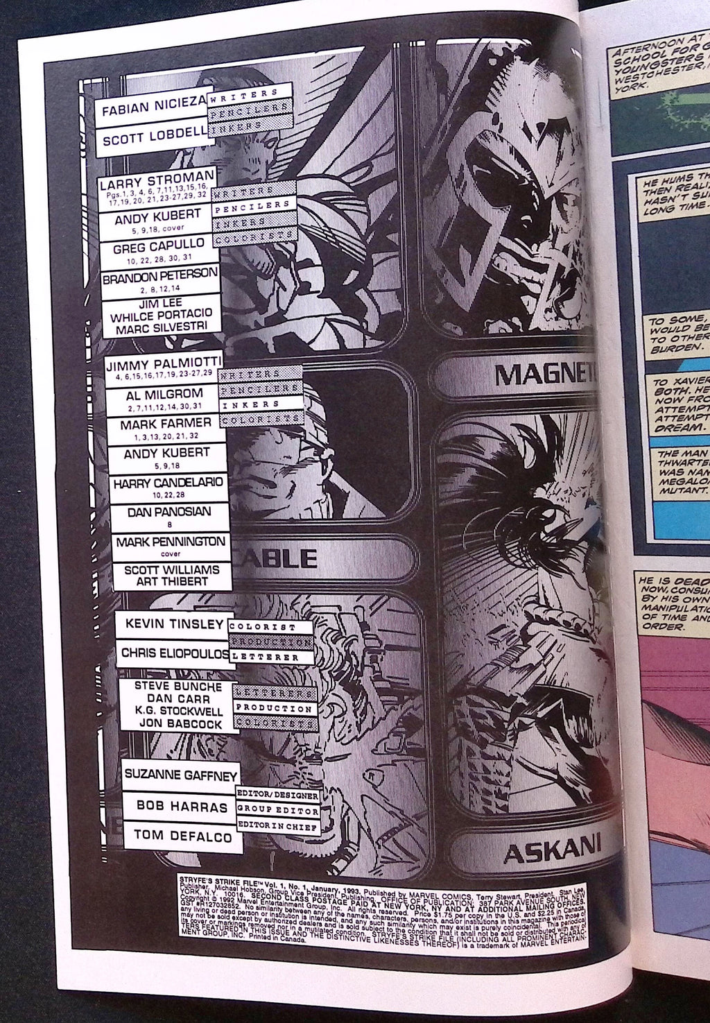 Stryfe's Strike File # 1 1992 VF/NM